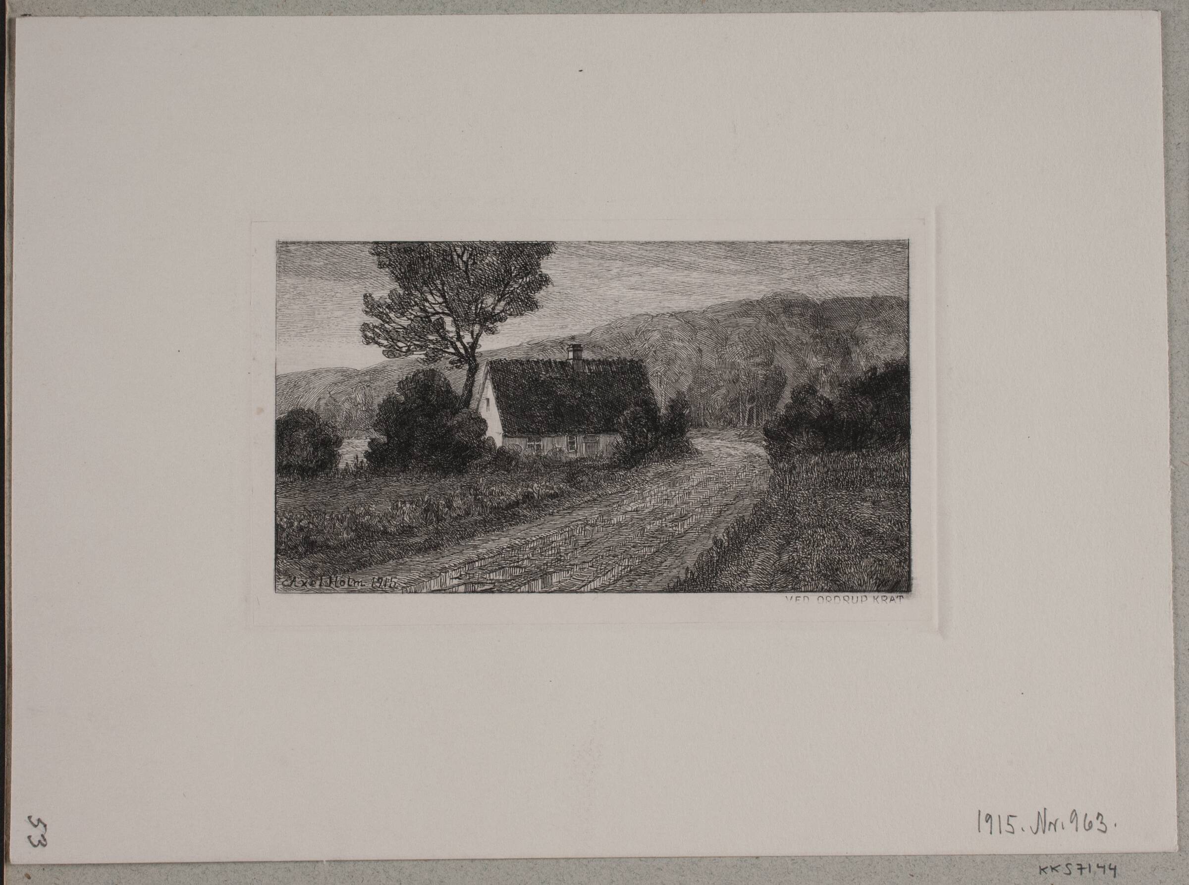 Ved Ordrup krat, Axel Holm, 1915