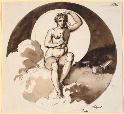 Fredag. Venus siddende med spejl og smykkeæske