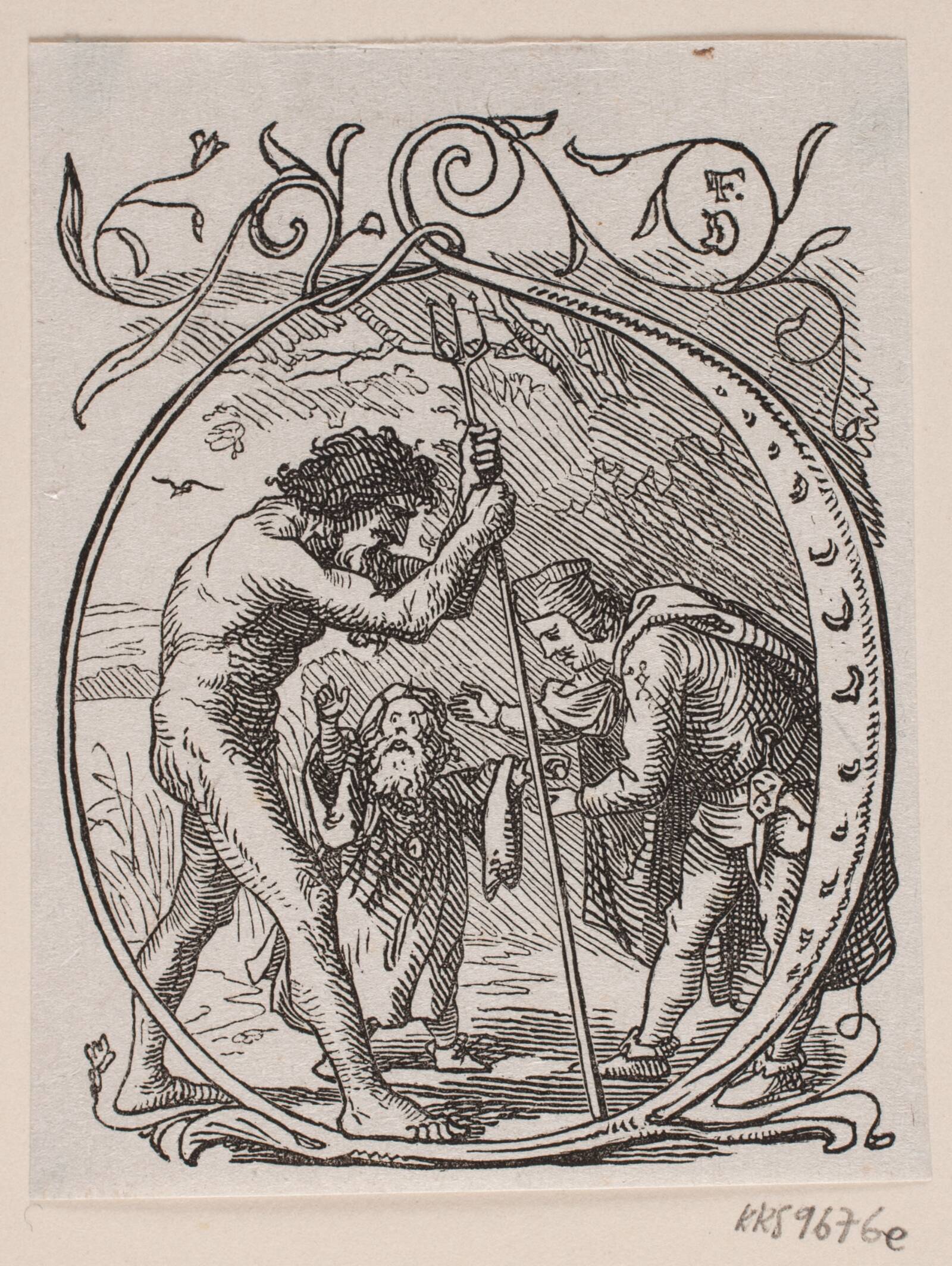 Vignet, Lorenz Frølich, 1820-1908