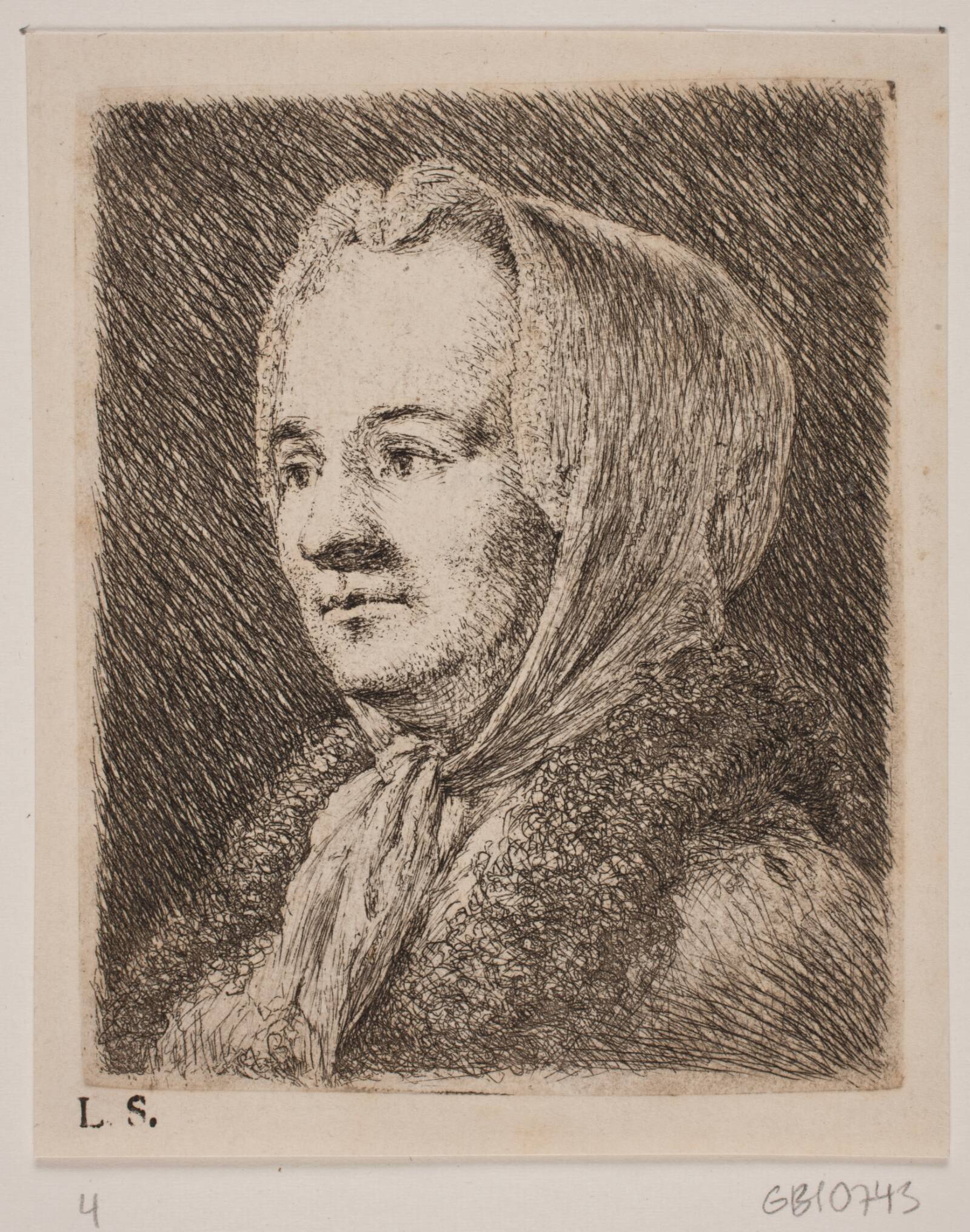 Brystbillede af en midaldrende Kvinde, Joseph Brecheisen, 1748-1768