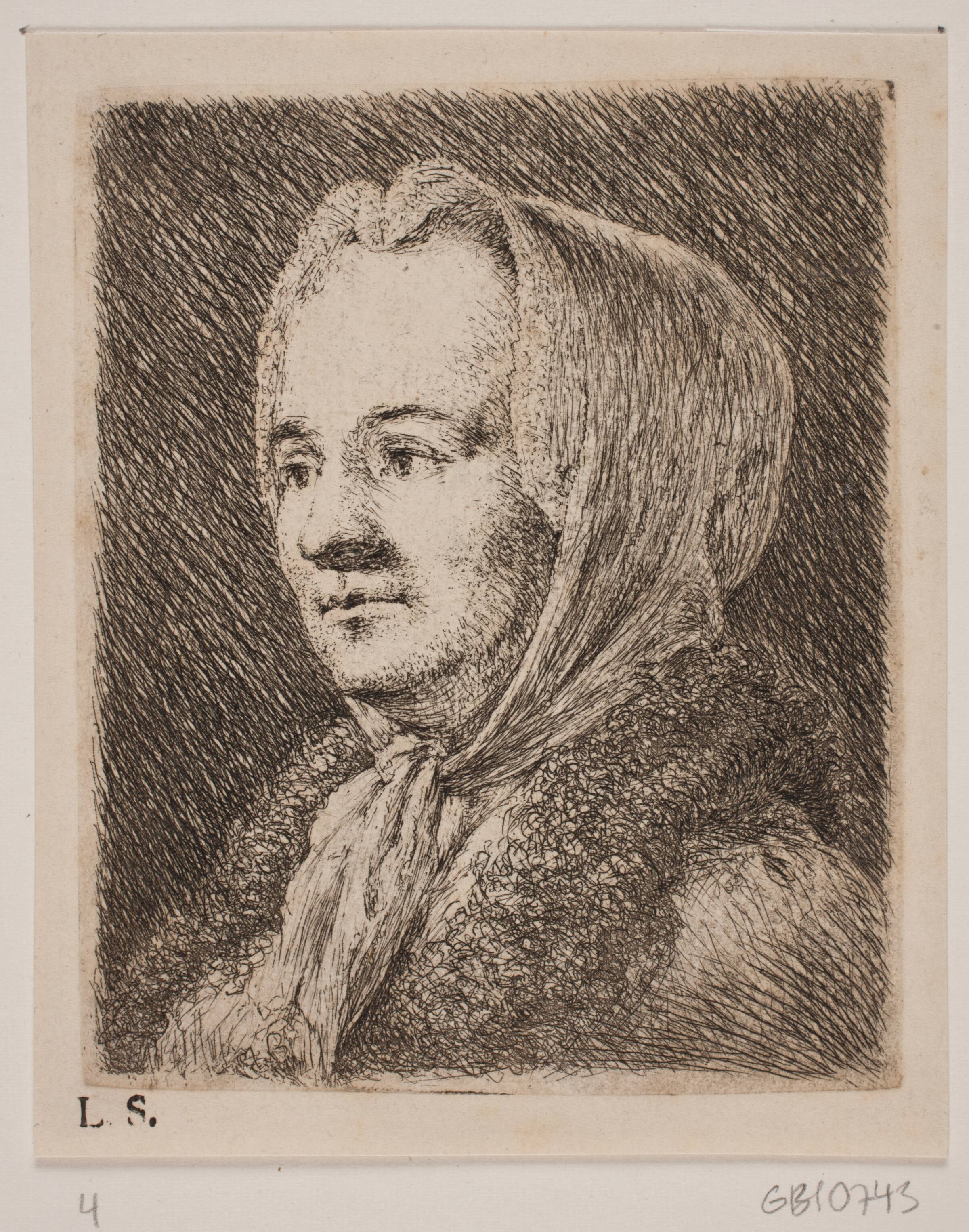 Brystbillede af en midaldrende Kvinde, Joseph Brecheisen, 1748-1768