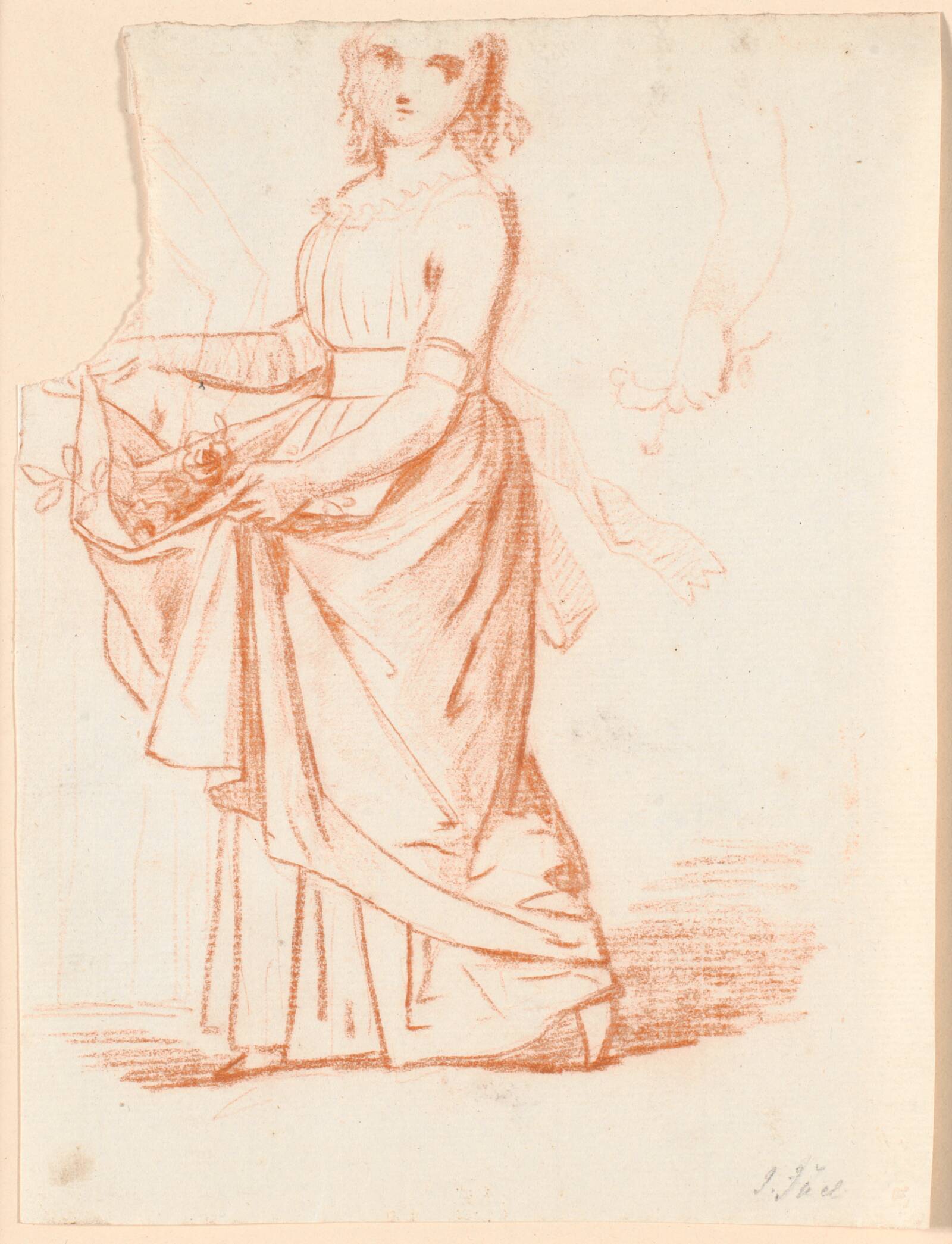 Studie til maleriet af generalkonsul Pingels døtre, Jens Juel, 1792-1794