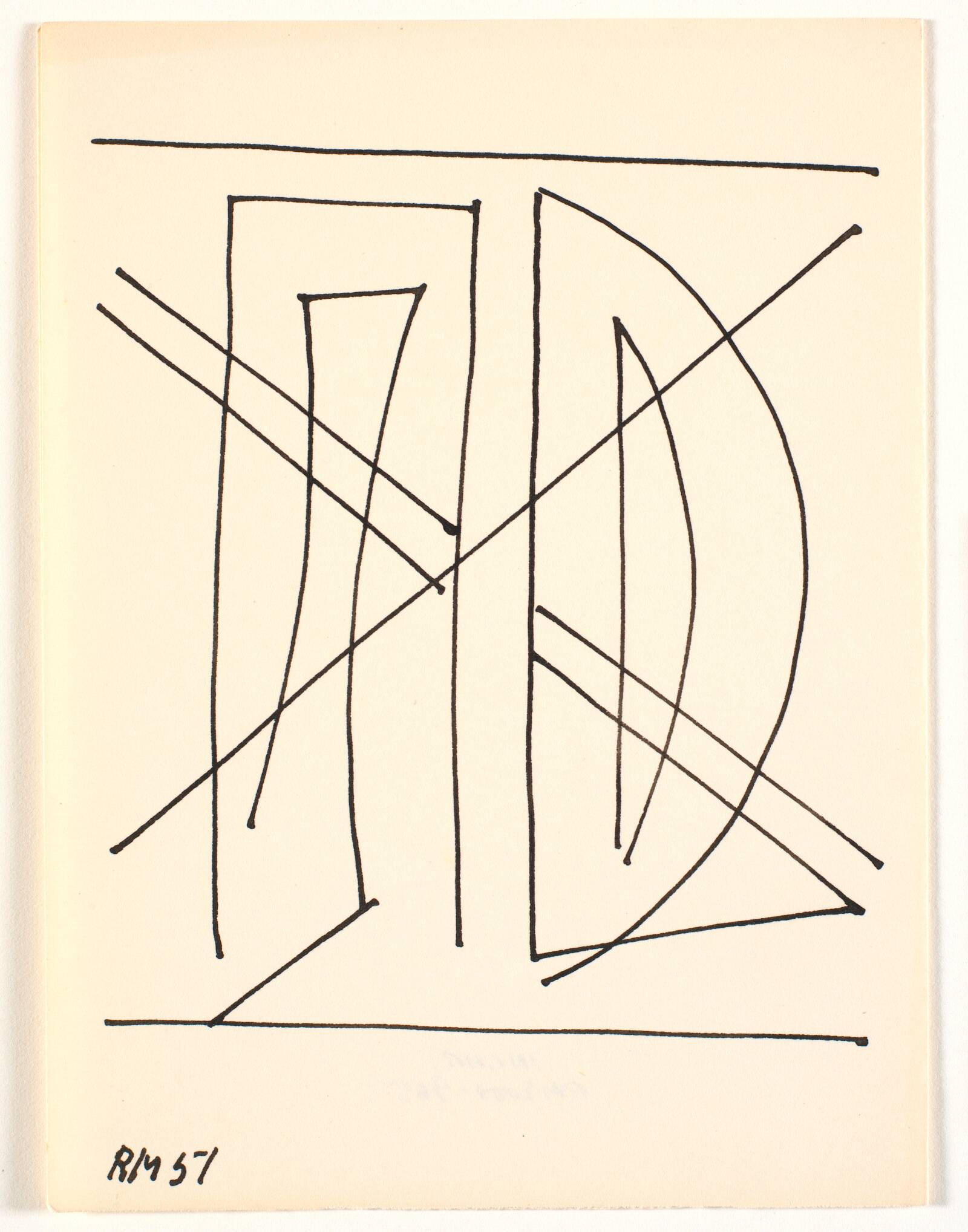 Geometrisk komposition, Richard Mortensen, 1951