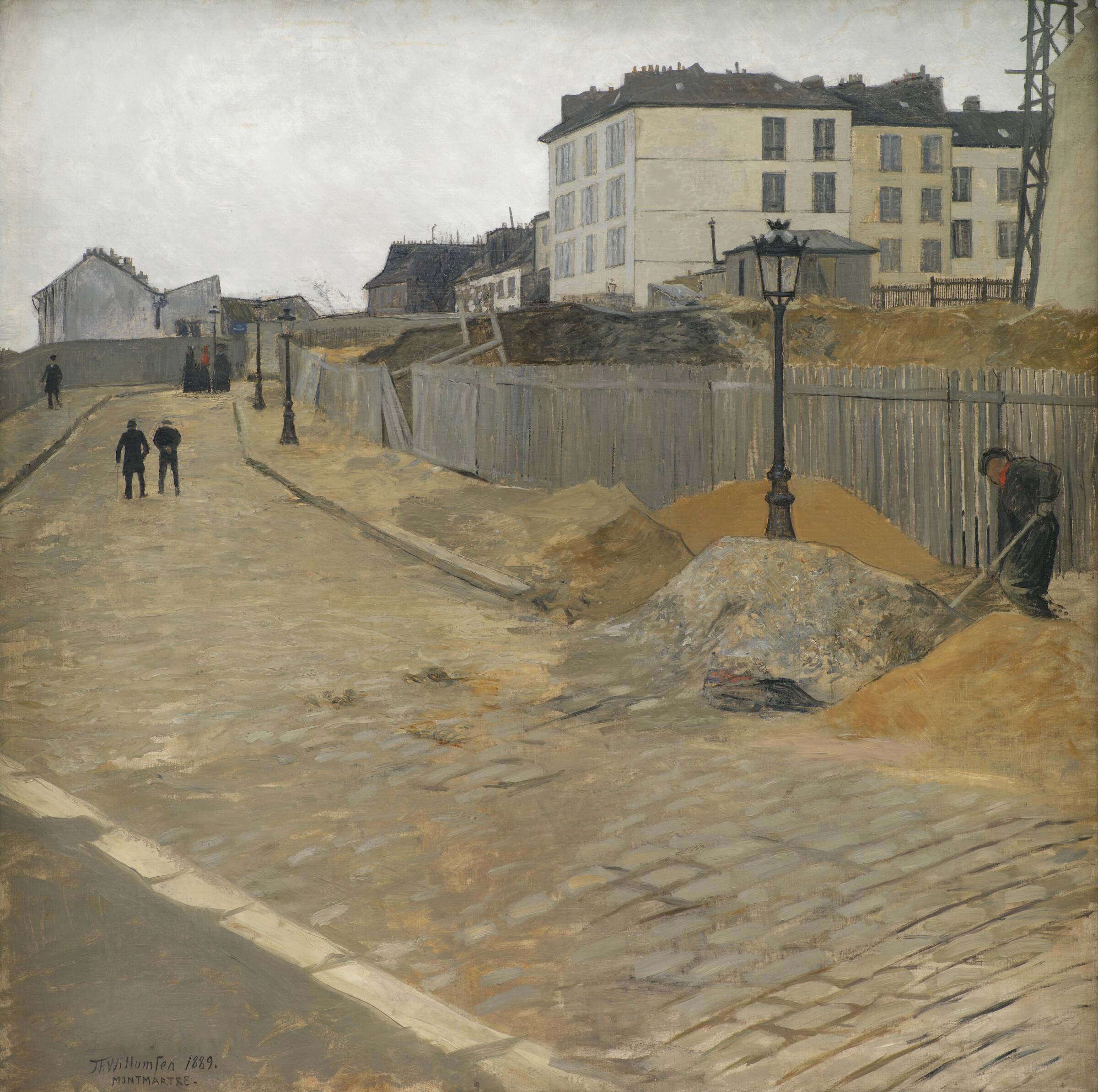 Vinterdag på Montmartre, J.F. Willumsen, 1889
