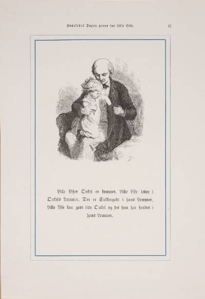 Illustration til "Hvorledes Dagen gaaer for Lille Lise"