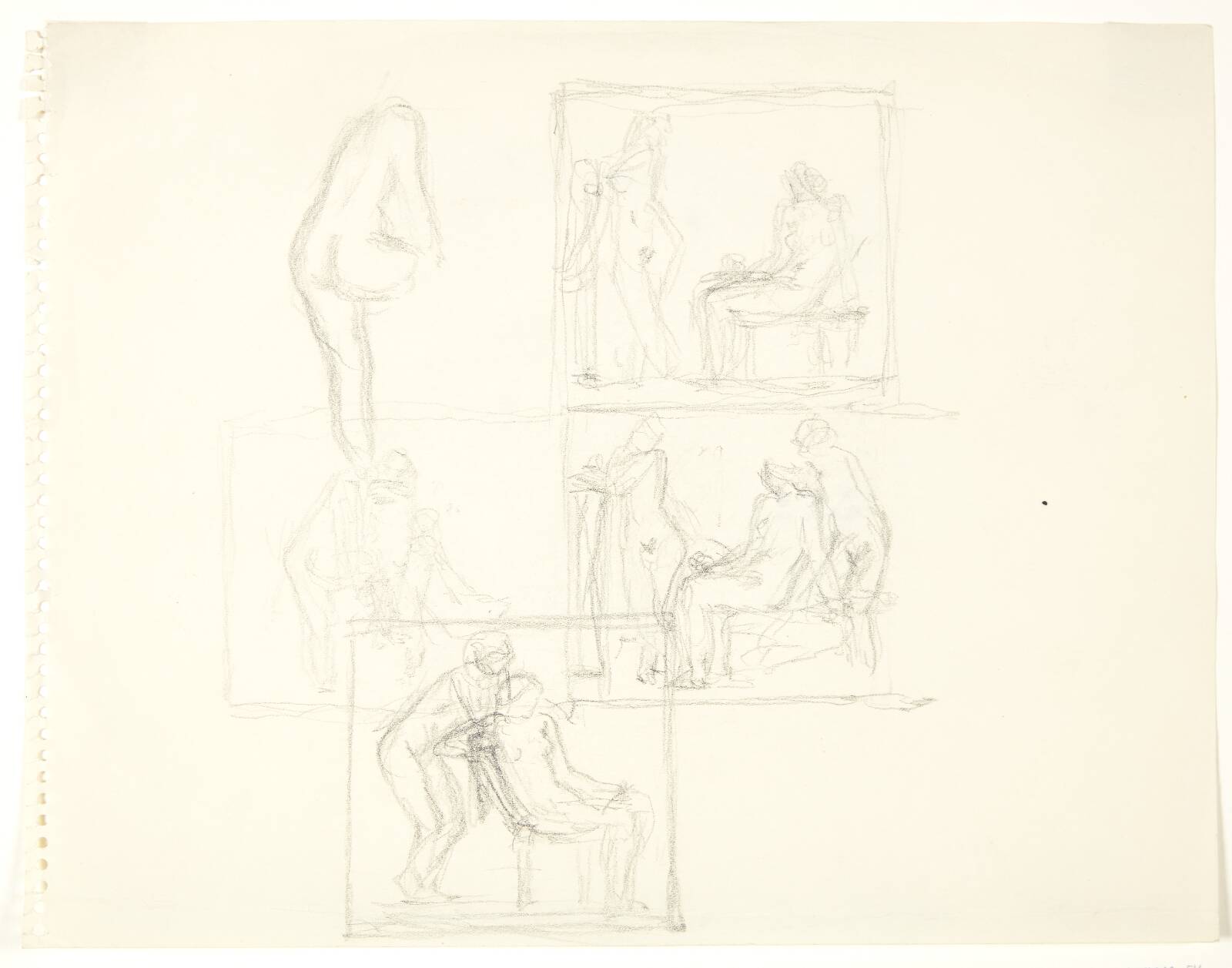 Fem udkast til relieffer, Gerhard Henning, 1930-1939