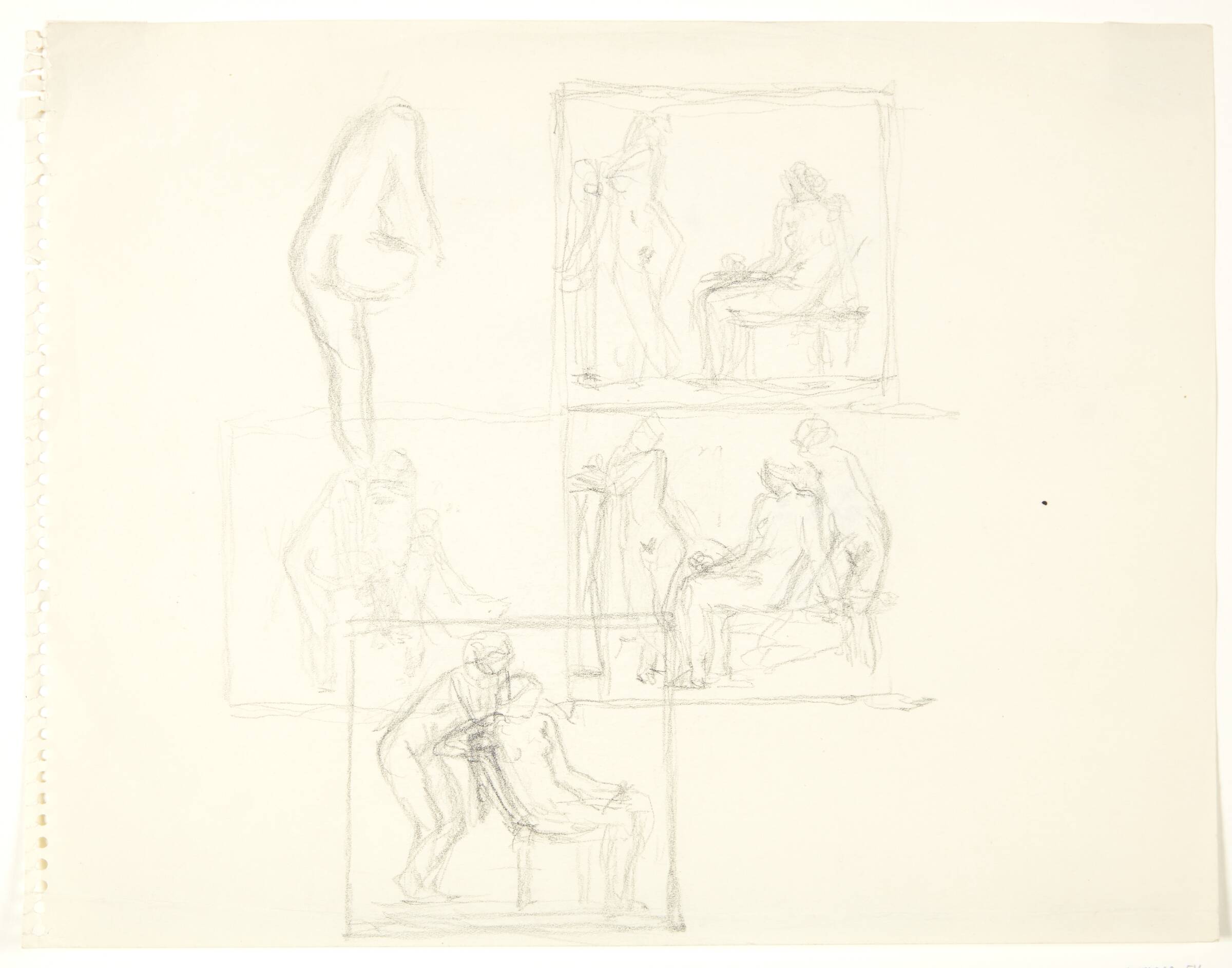 Fem udkast til relieffer, Gerhard Henning, 1930-1939