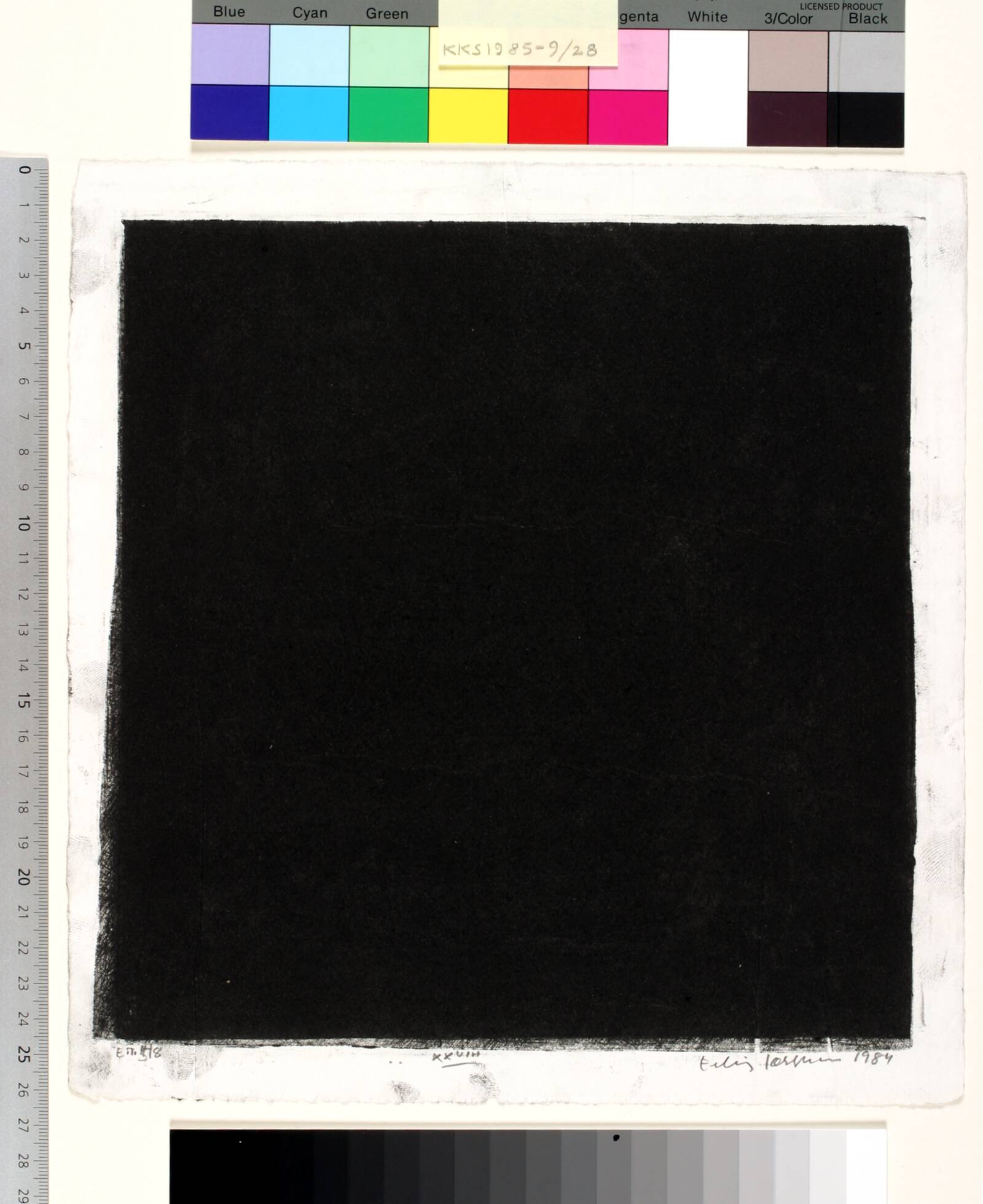 Dagbogsblad XXVIII, Erling Jørgensen, 1984