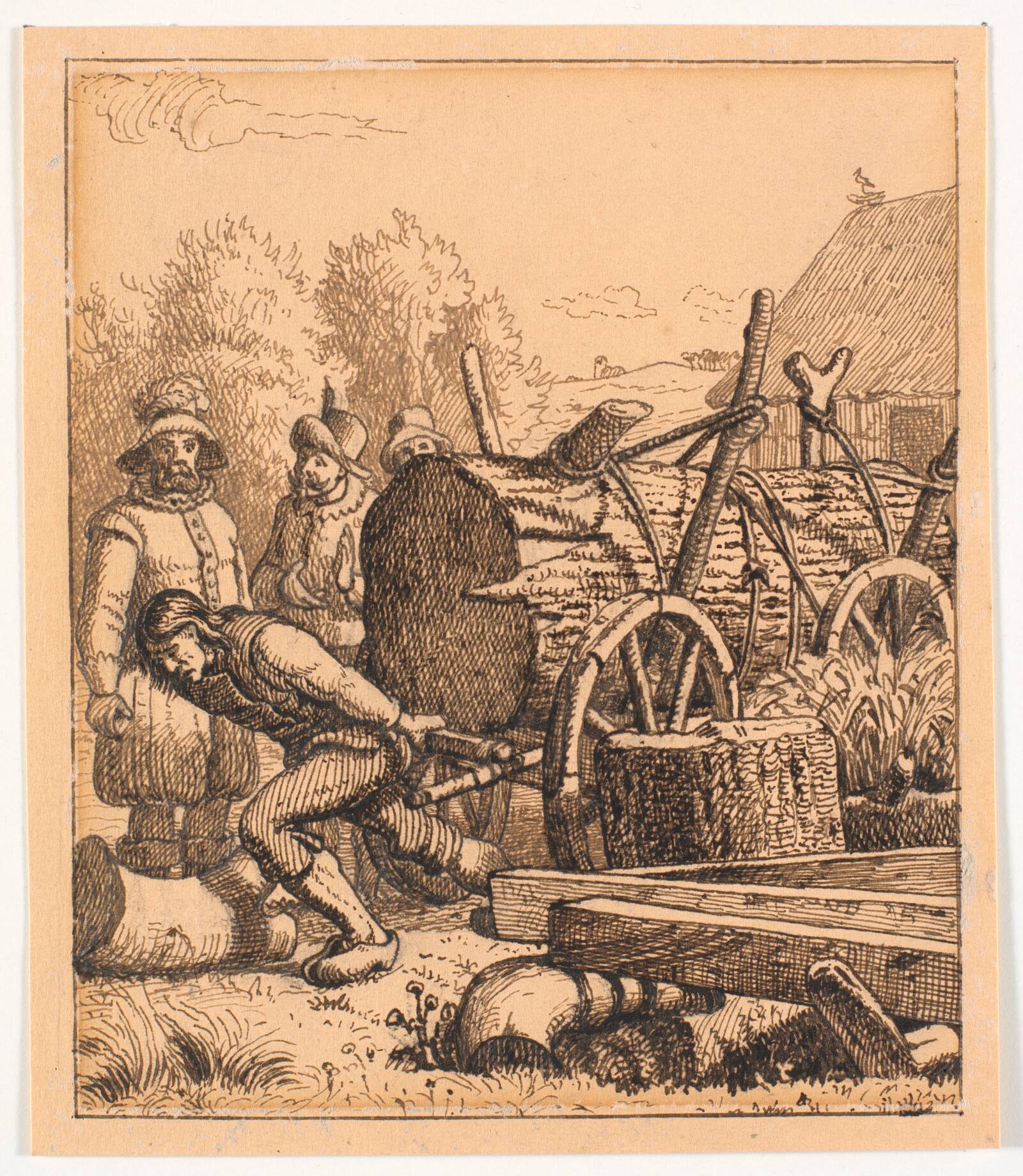 Illustration til St. St. Blicher, De tre Helligaftener, Christen Dalsgaard, 1846-1858