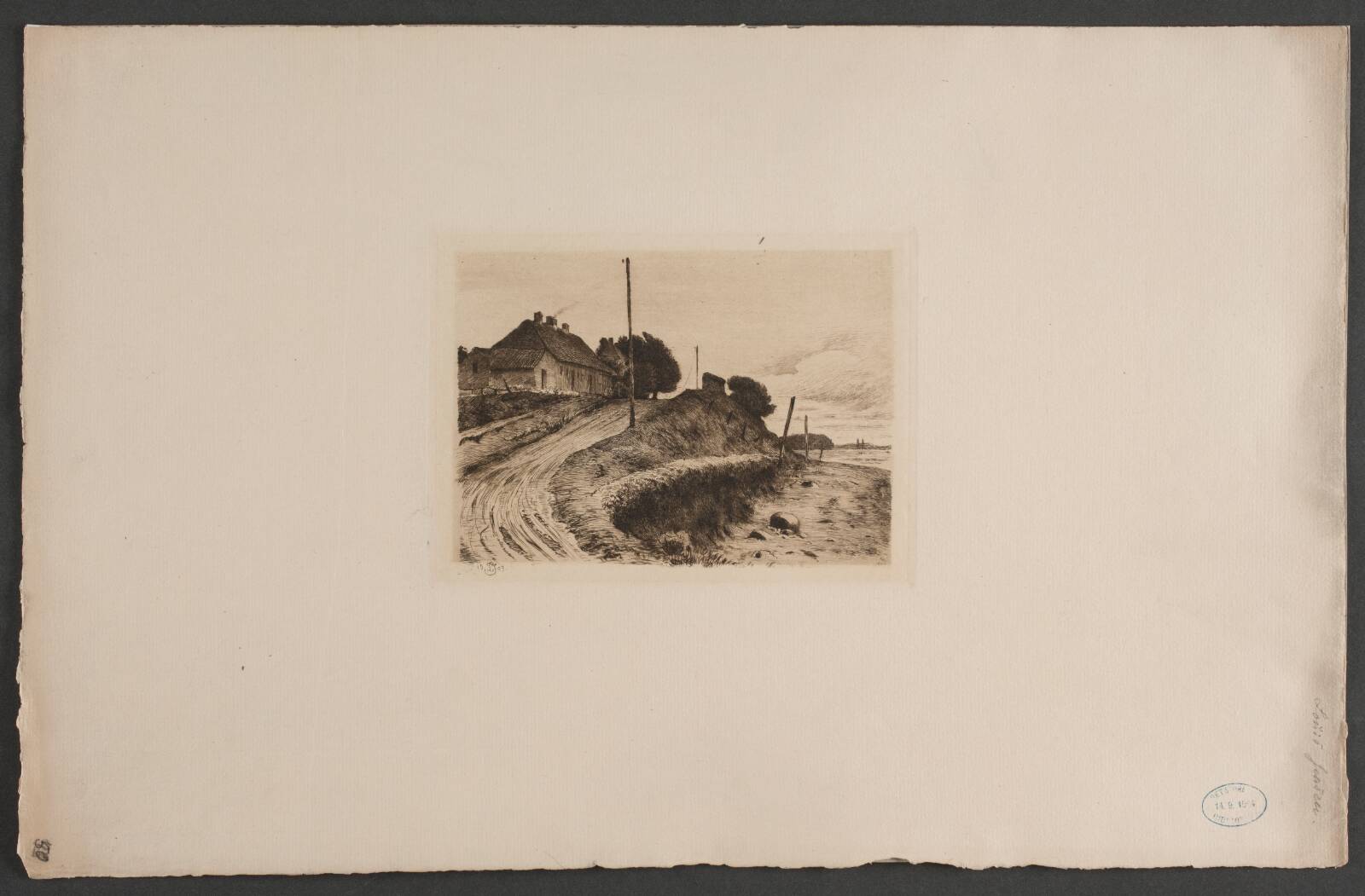Baket vej ved en sø, Louis Jensen, 1903