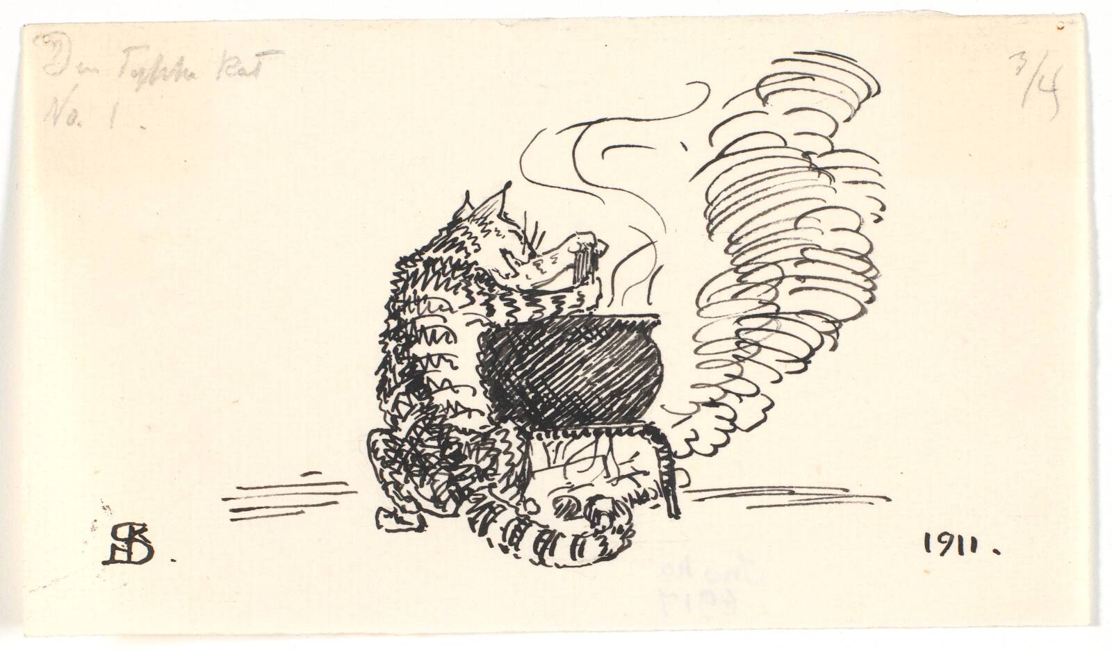Den tykke kat, Niels Skovgaard, 1911