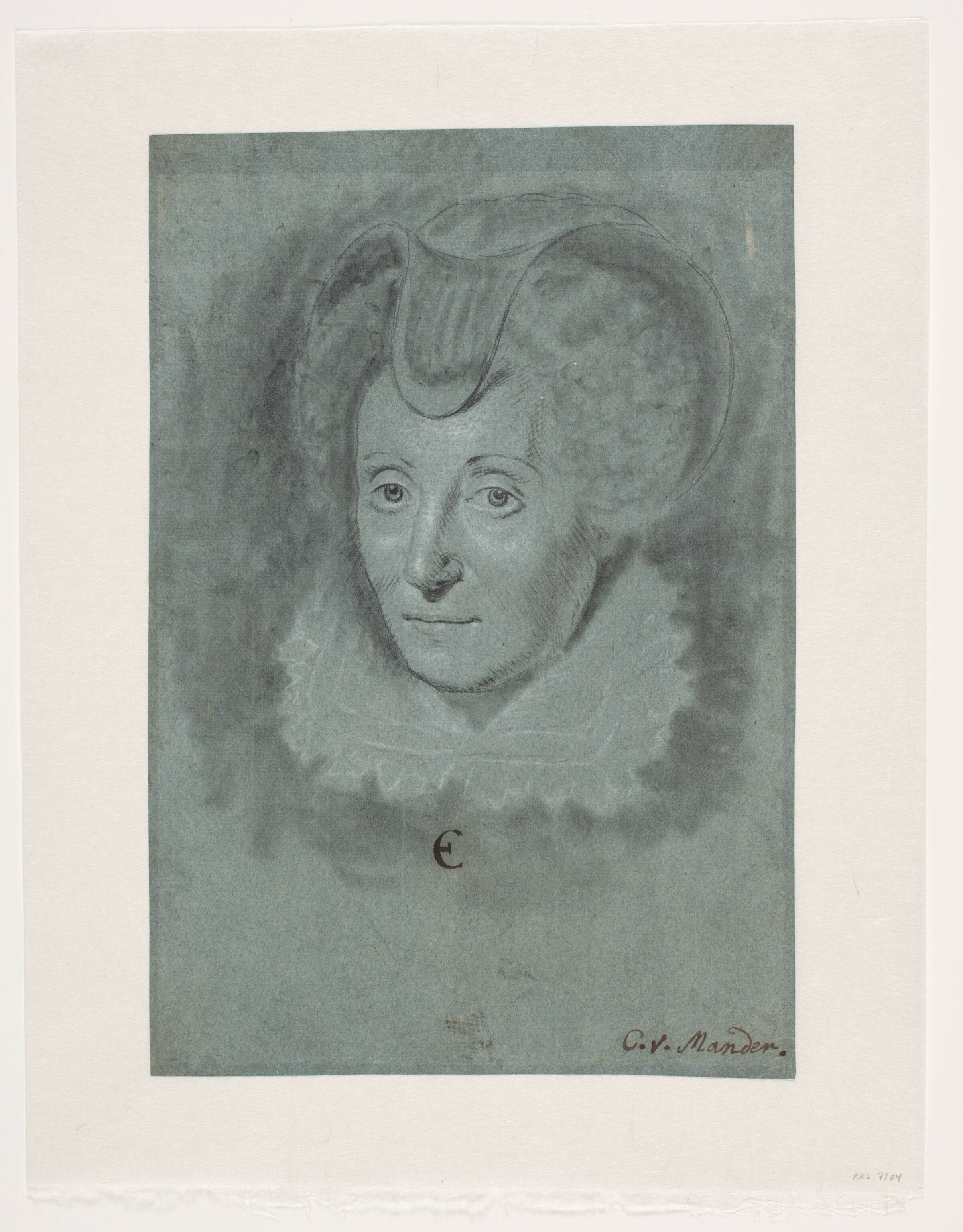 Dameportræt. Louise de Coligny., Mander III, Karel van, 1609-1670