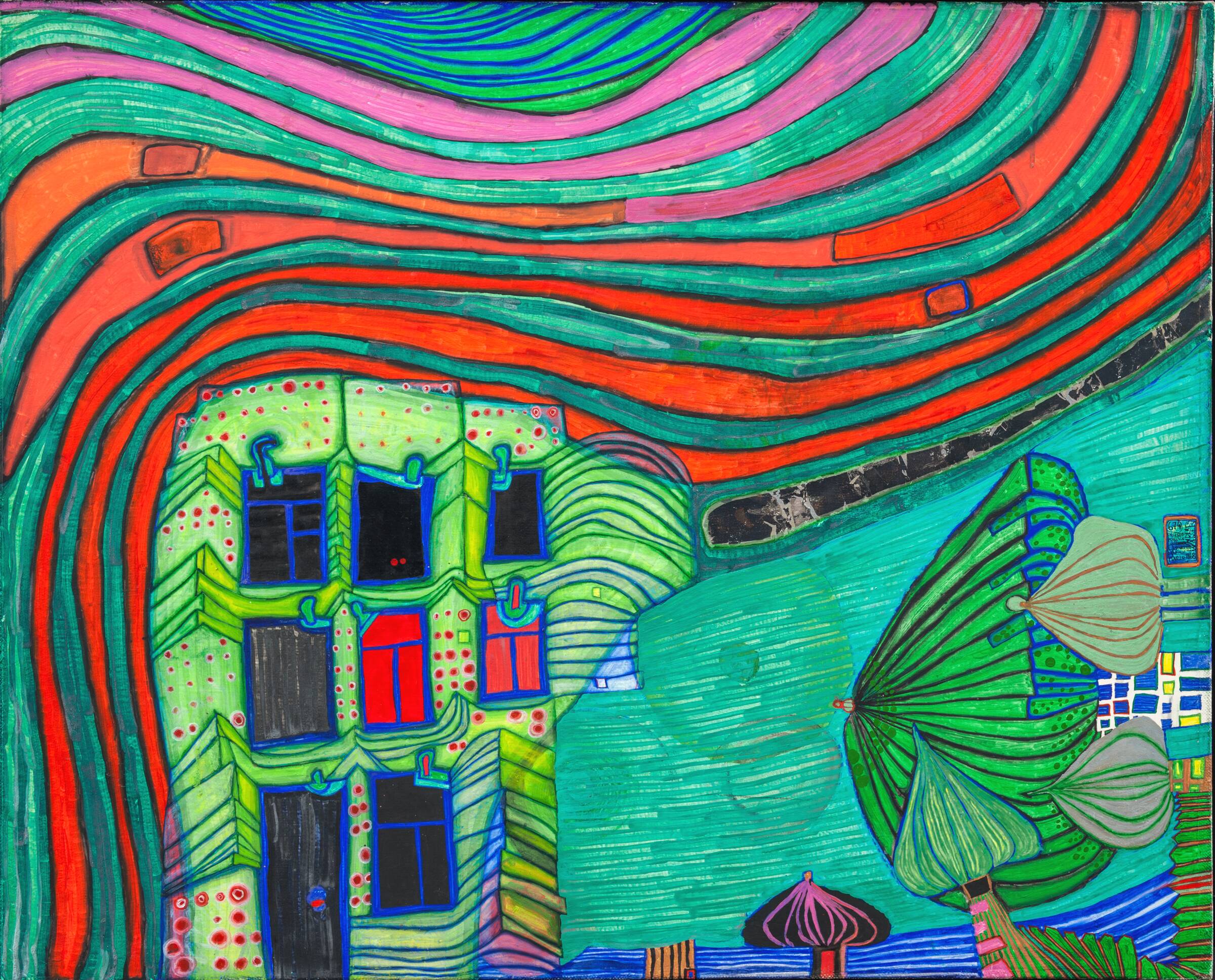 Heavy Grass Wind, Friedensreich Hundertwasser, 1968