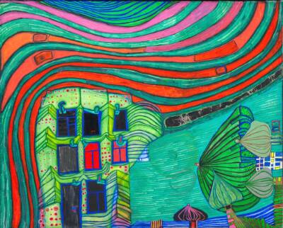 Heavy Grass Wind, Friedensreich Hundertwasser, 1968