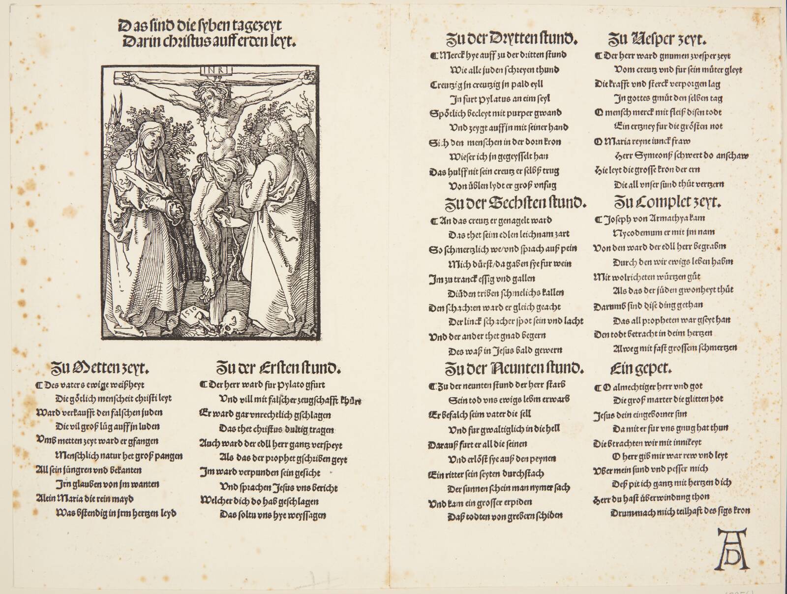 Korsfæstelsen, Albrecht Dürer, 1510