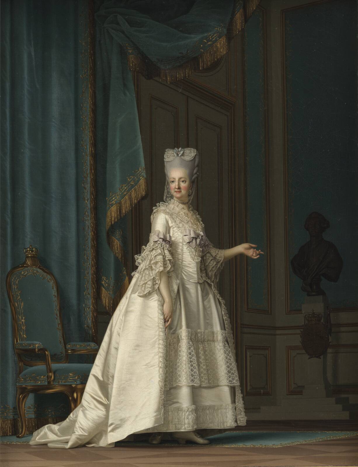 The Dowager Queen Juliane Marie of Denmark, by Vigilius Eriksen, 1778
