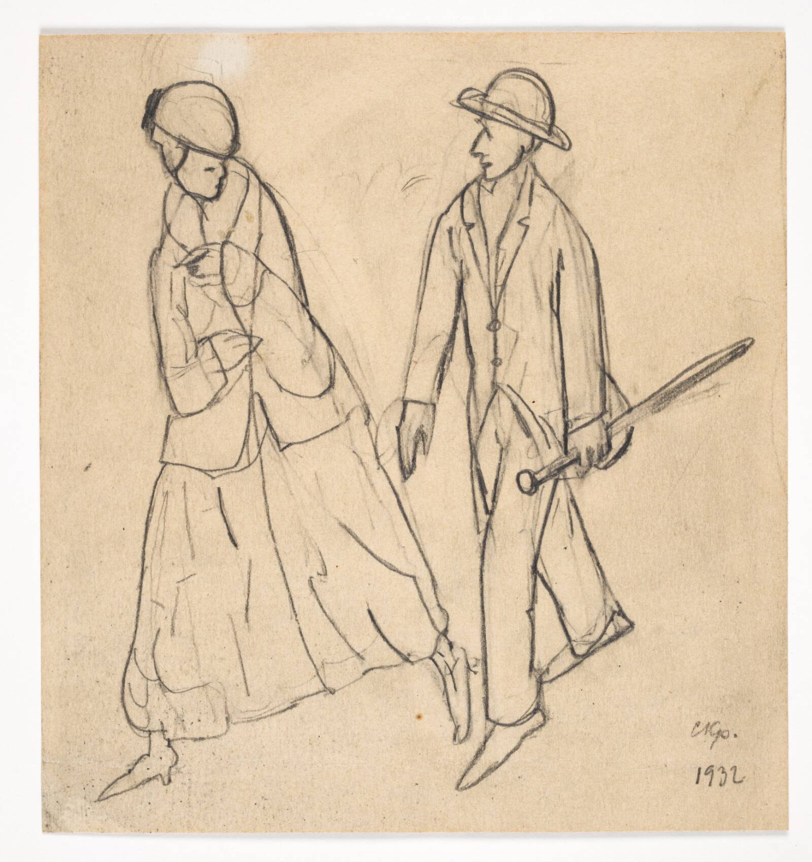 To figurer, Christian Kongstad Petersen, 1932