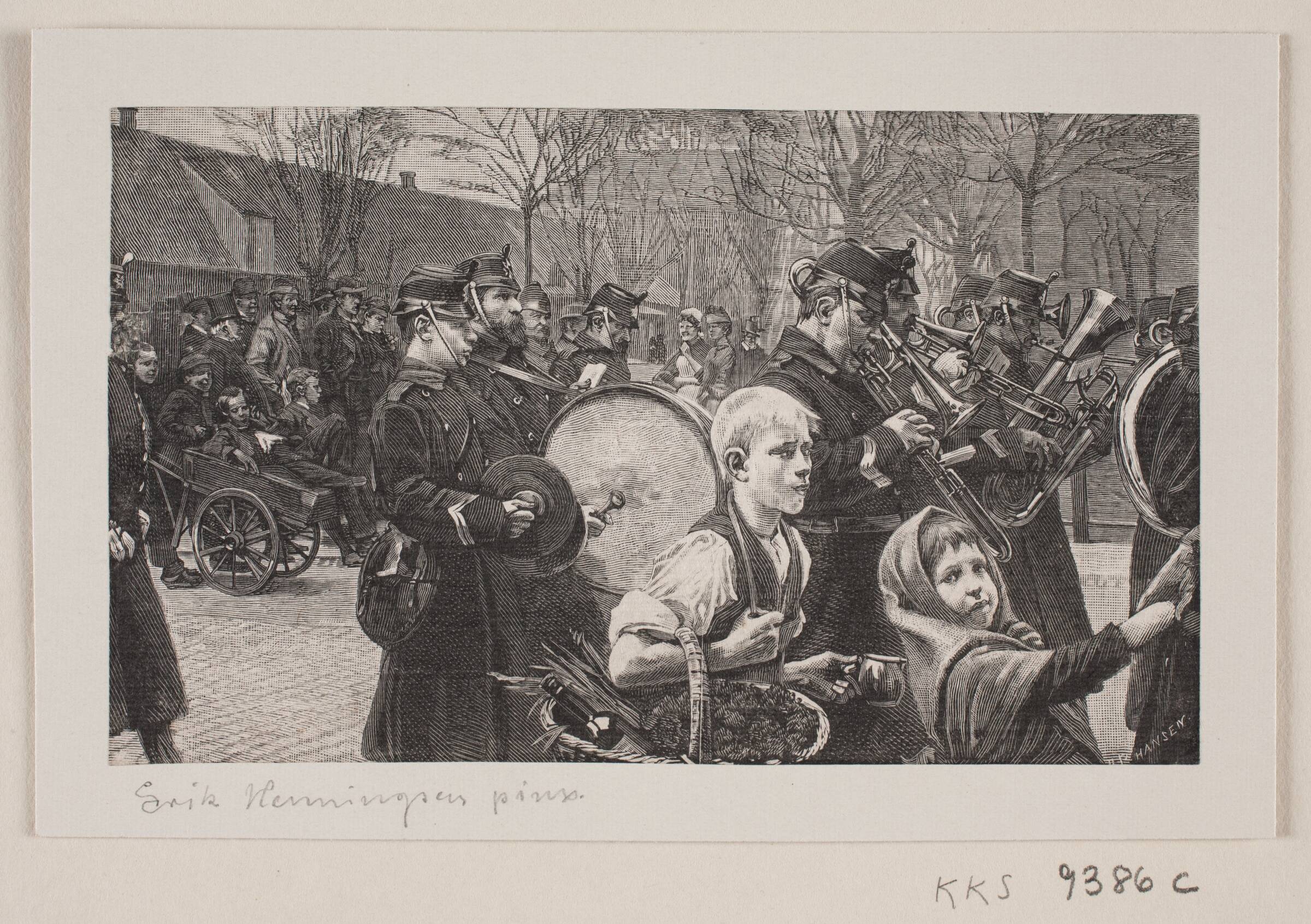Vagtparade, Hans Peter Hansen, 1855-1930