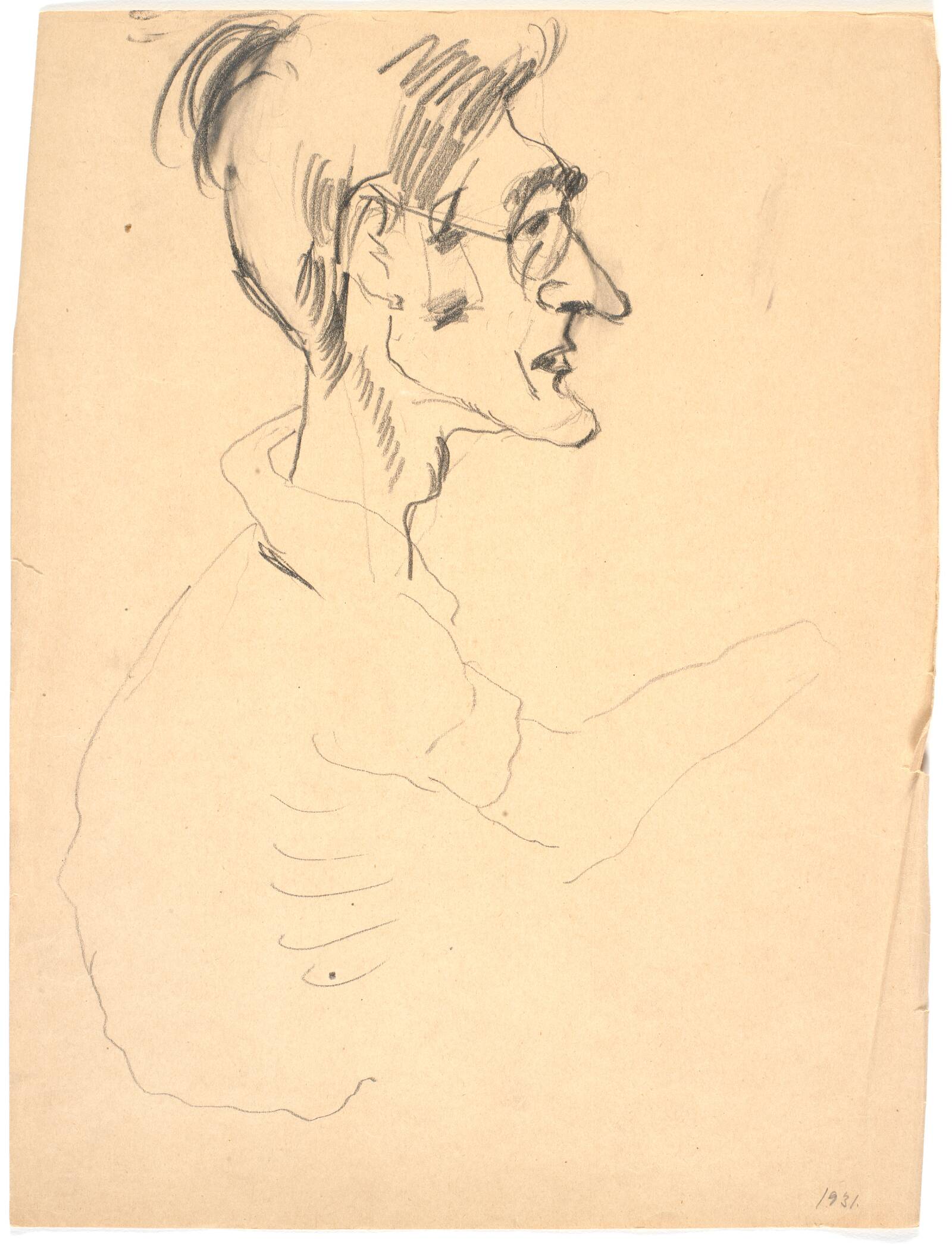 Portræt, Richard Mortensen, 1929-1931