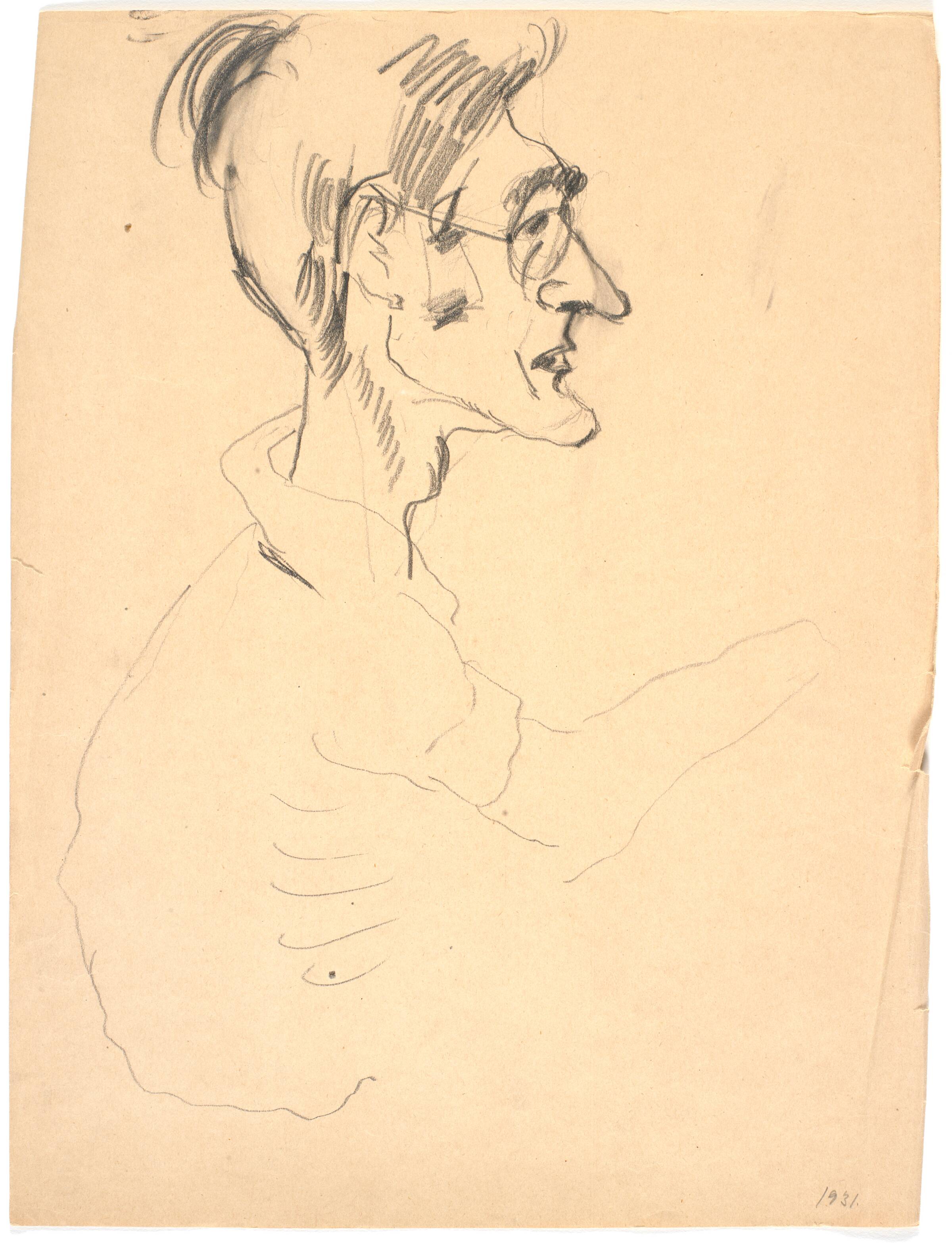Portræt, Richard Mortensen, 1929-1931