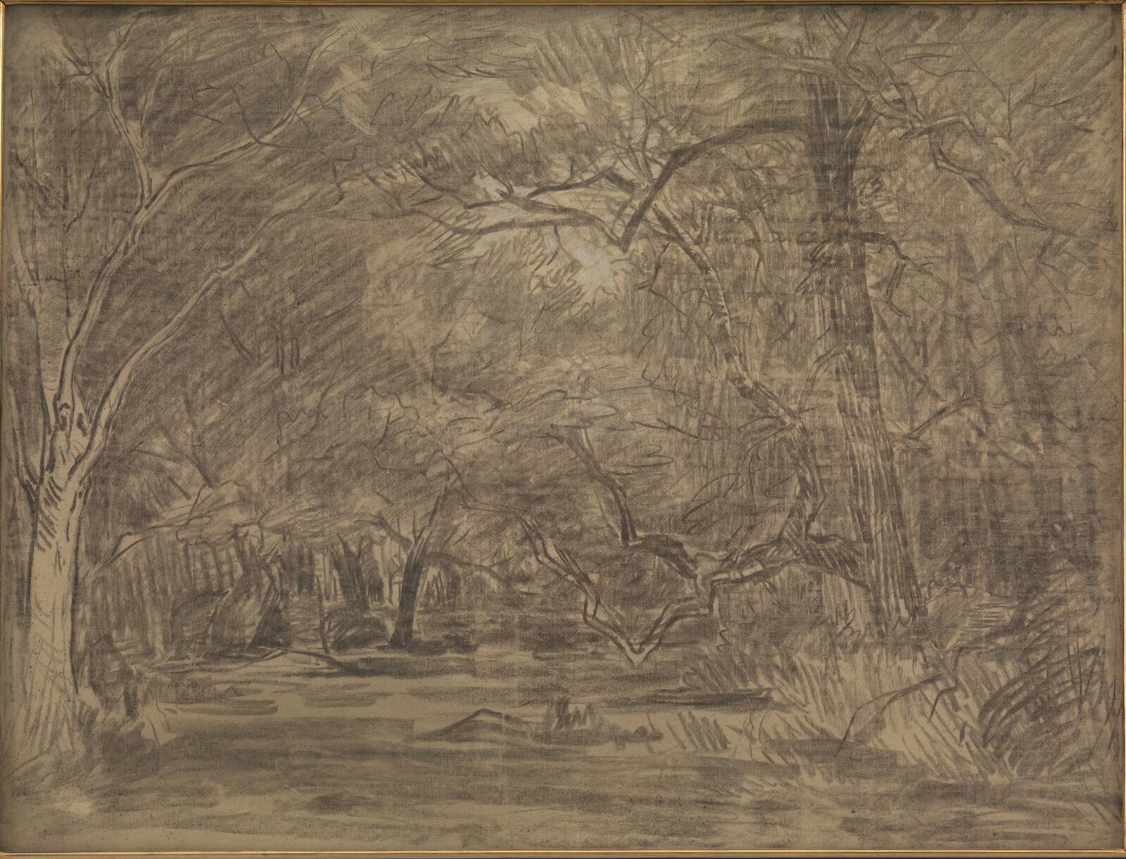 The Interior of a Forest, by Théodore Rousseau, 1865