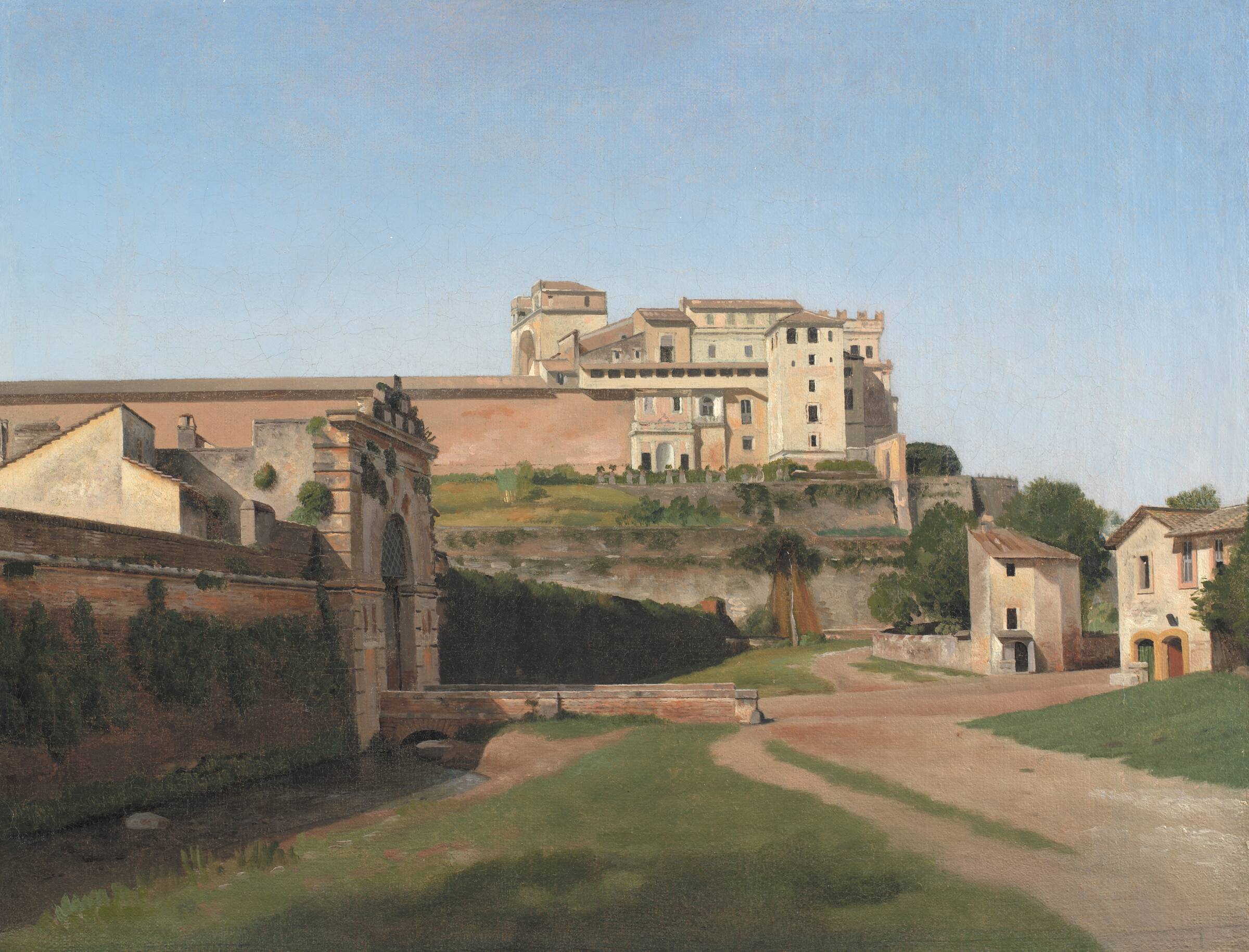 Porta Angelica og en del af Vatikanet, C.W. Eckersberg, 1813