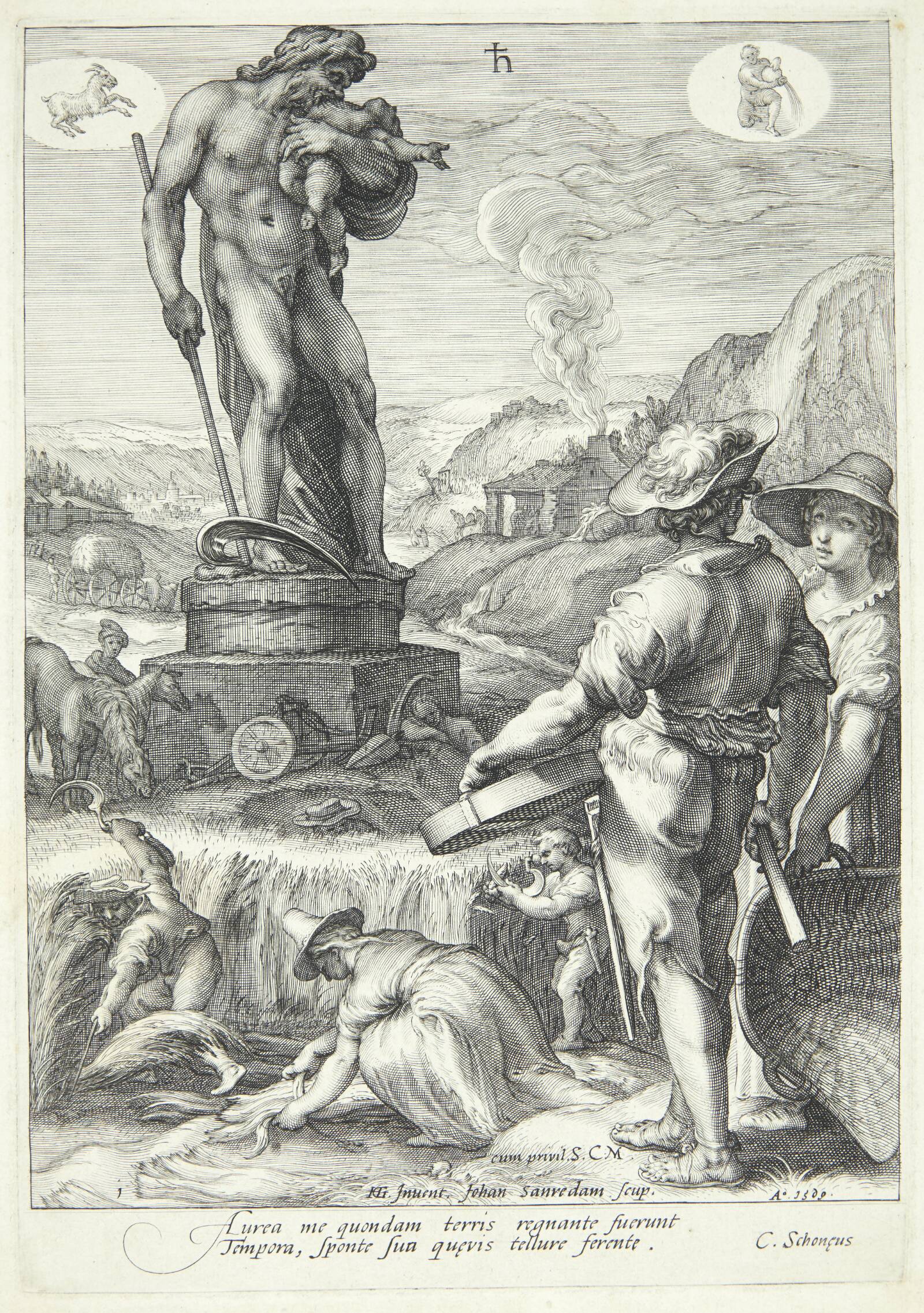 Saturn, Jan Saenredam, 1596