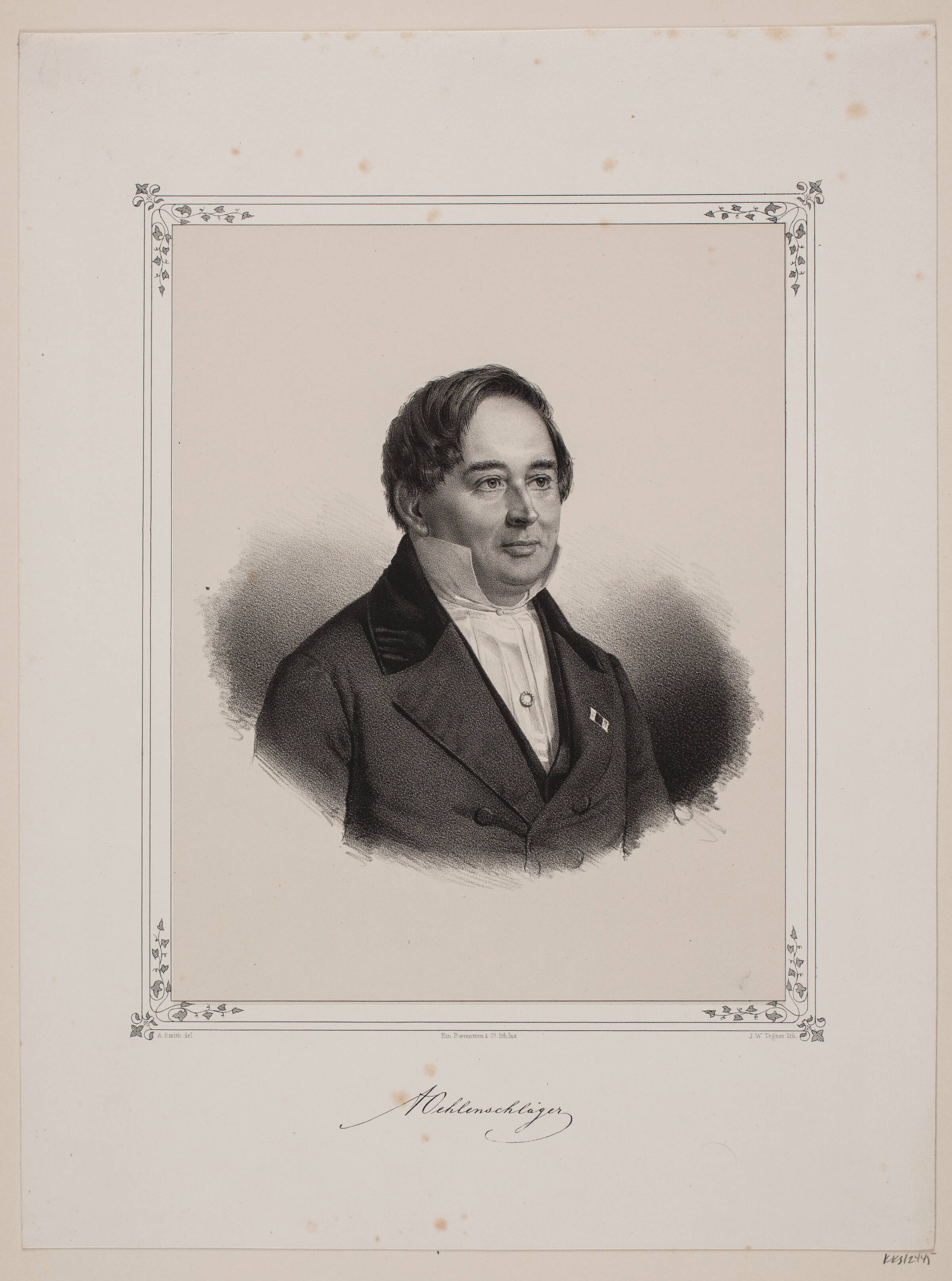 Adam Oehlenschläger, Isac Wilhelm Tegner, 1815-1893