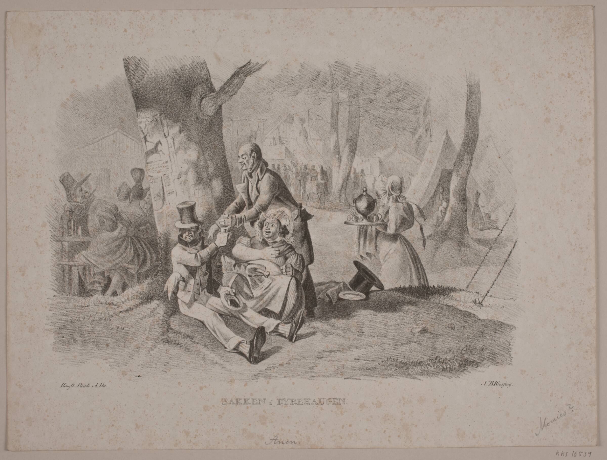 Bakken i Dyrehaven, N.B. Krossing, 1831