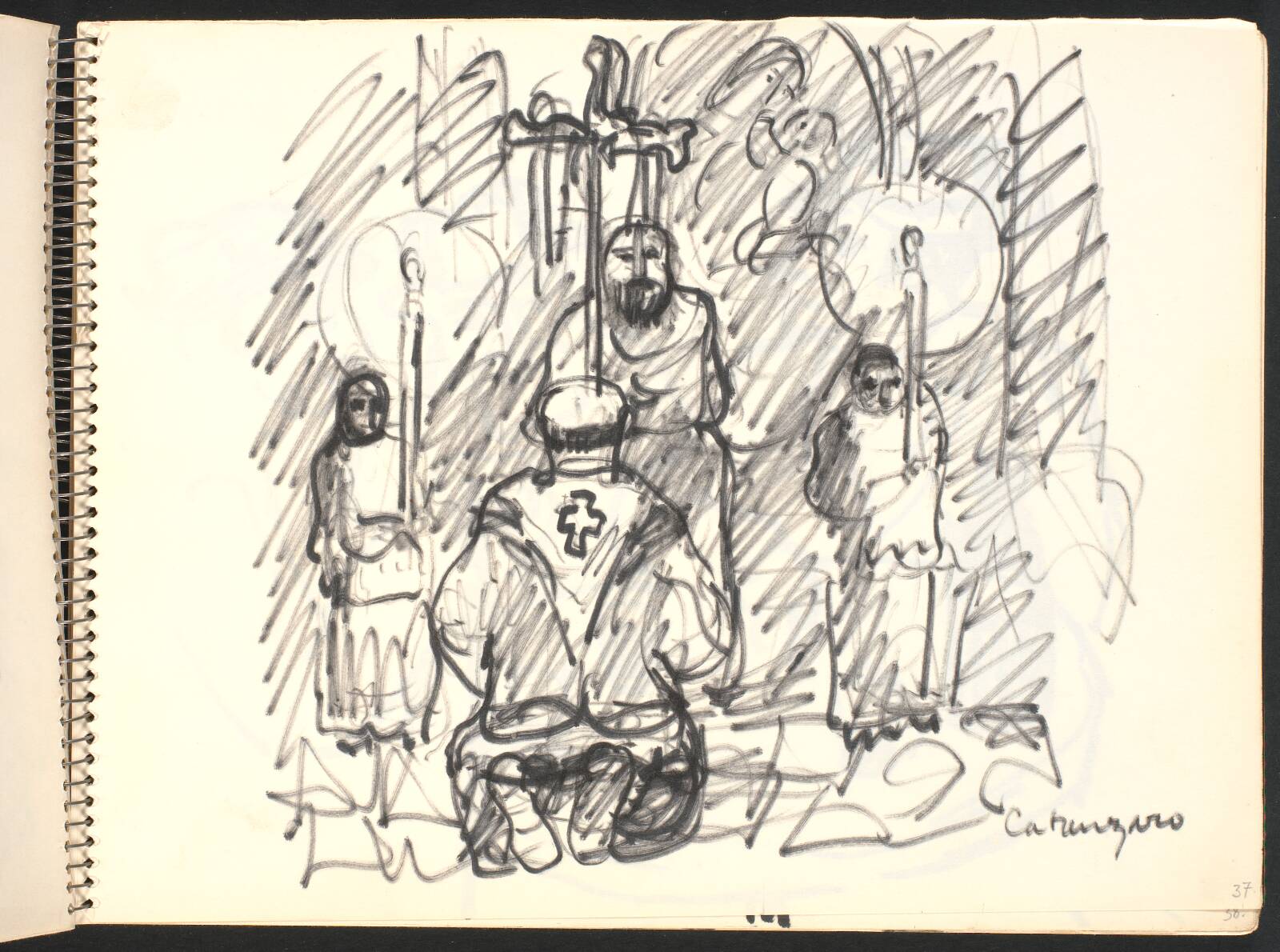 Kirkescene, Gottfred Eickhoff, 1952
