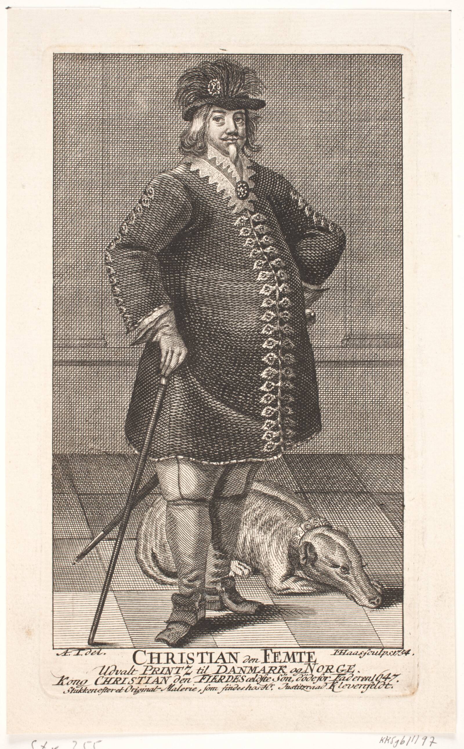 Prins Christian, Jonas Haas, 1754