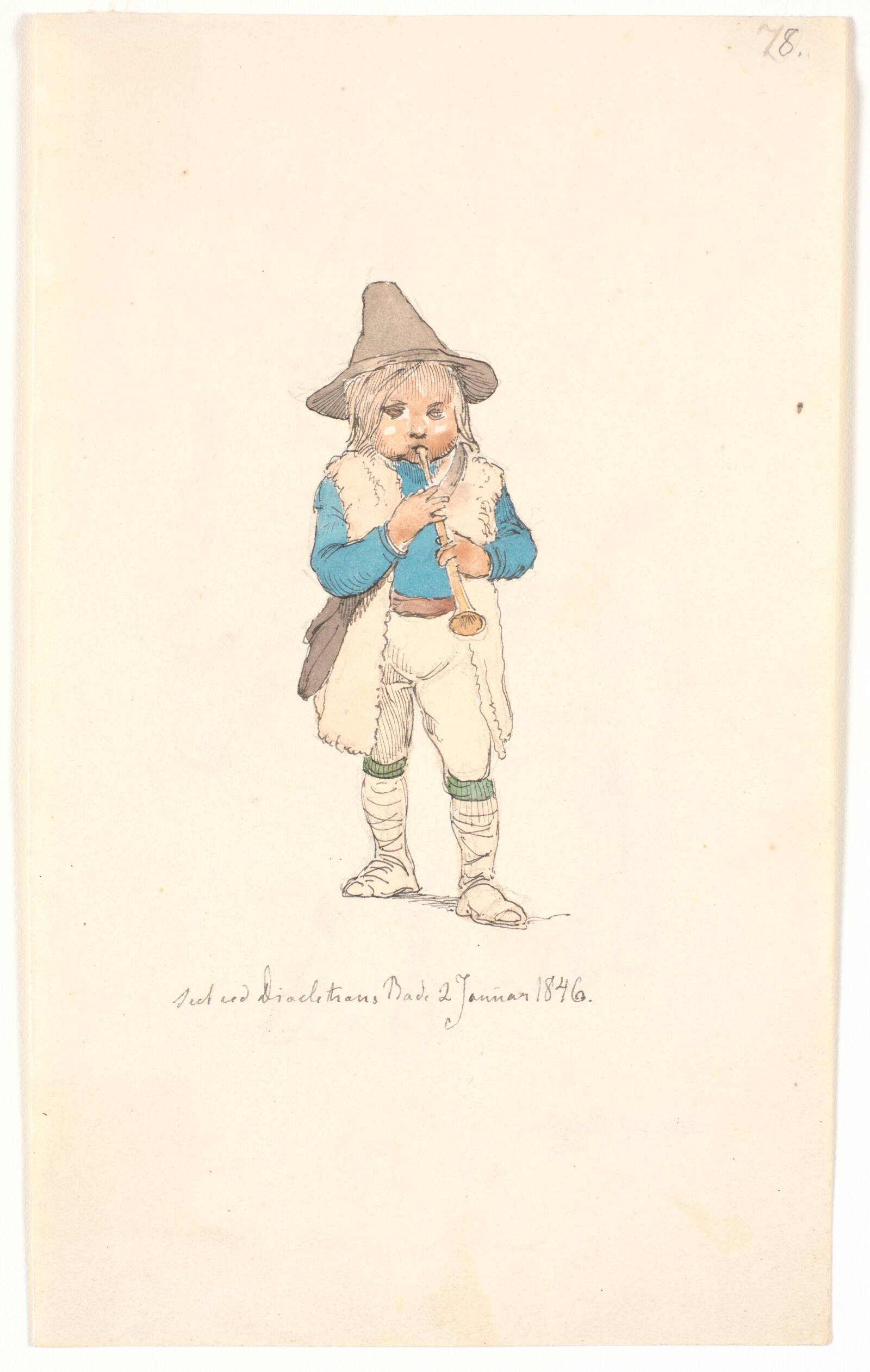 Lille "pifferaro", Johan Thomas Lundbye, 1846