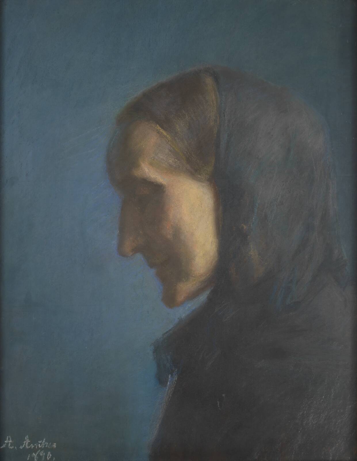 Ane Hedvig Brøndum, the Artist's Mother, by Anna Ancher, 1890