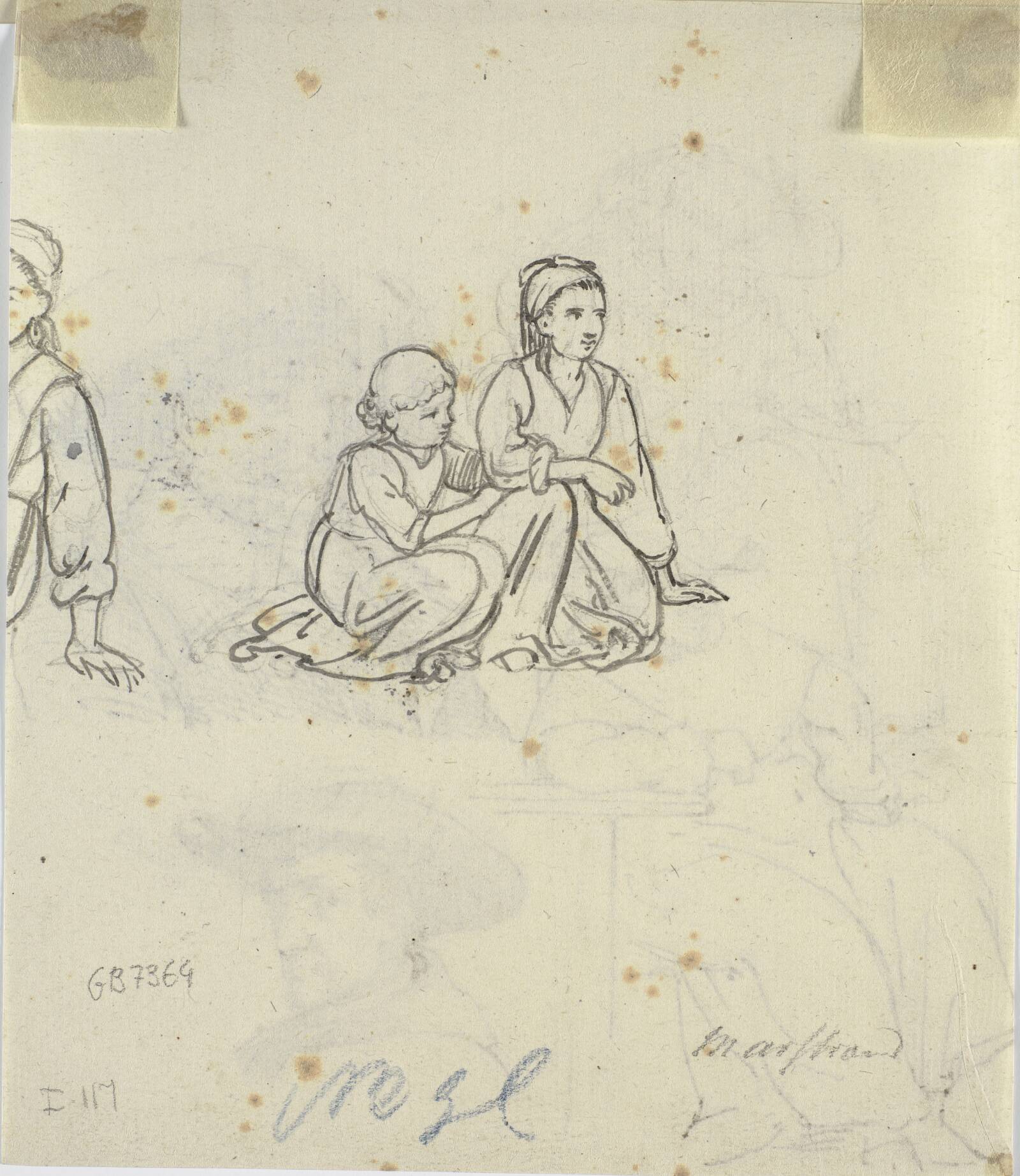 To børn, Wilhelm Marstrand, 1846