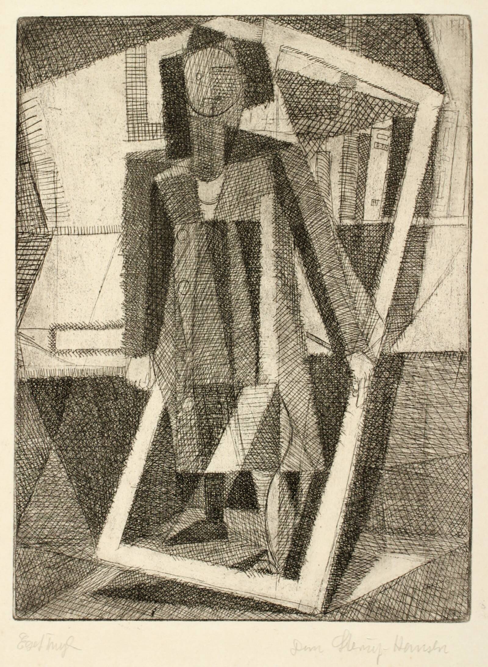 Pige i ramme, Dan Sterup-Hansen, 1944
