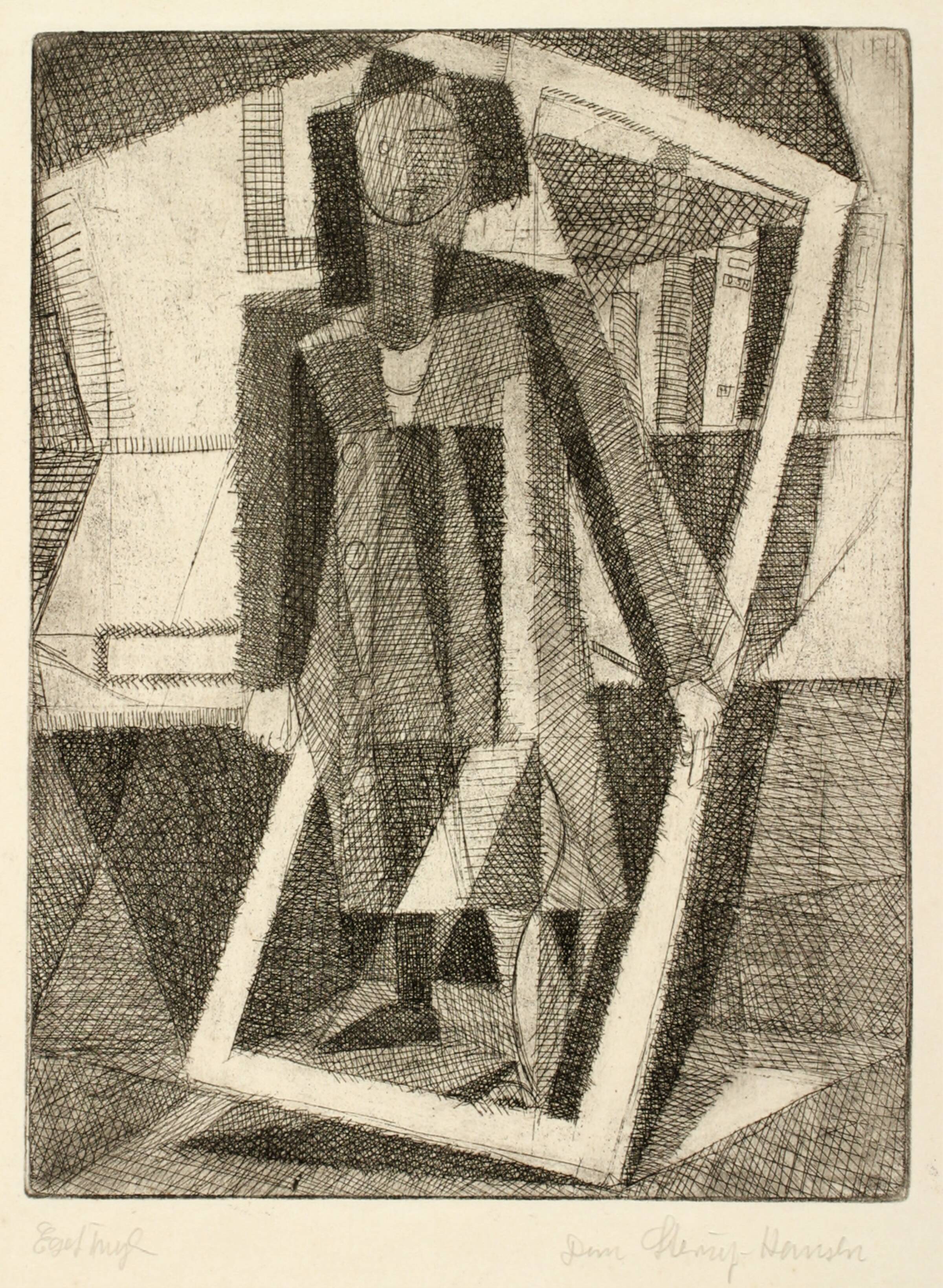 Pige i ramme, Dan Sterup-Hansen, 1944