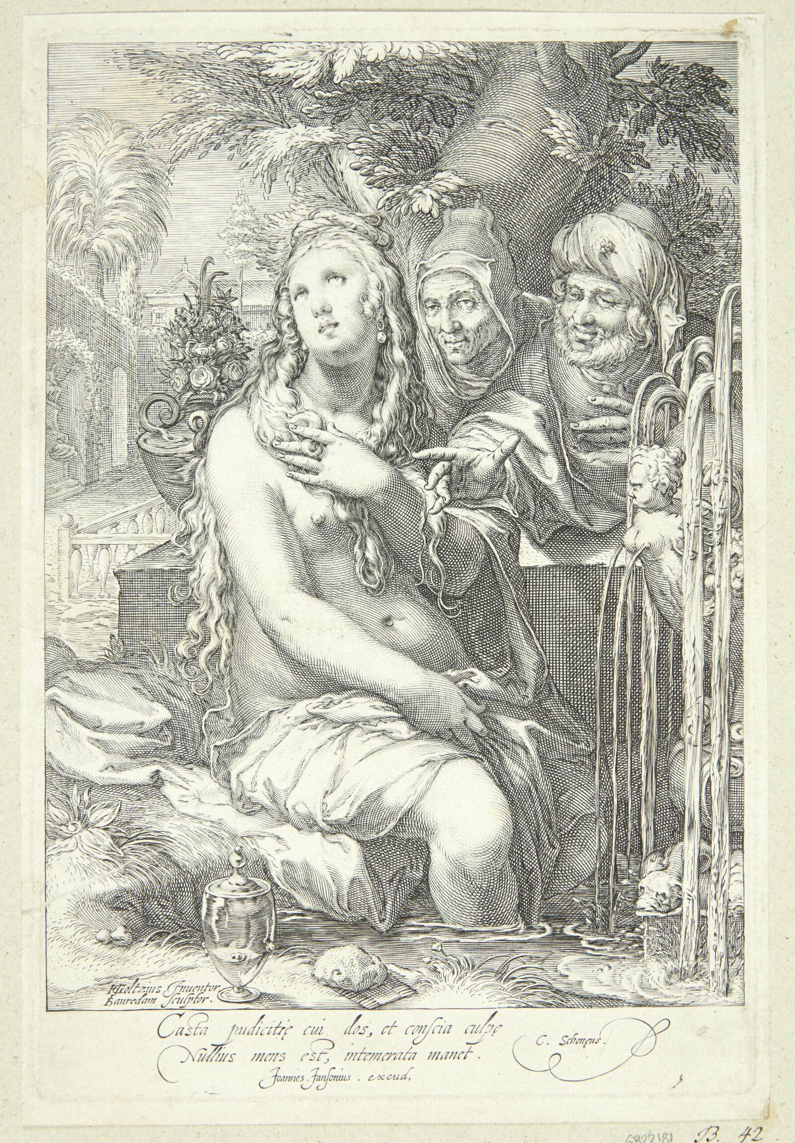 Susanna og de ældste, Jan Saenredam, 1595
