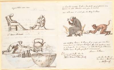 Brev til Baron de Geer med tegninger. 1797.