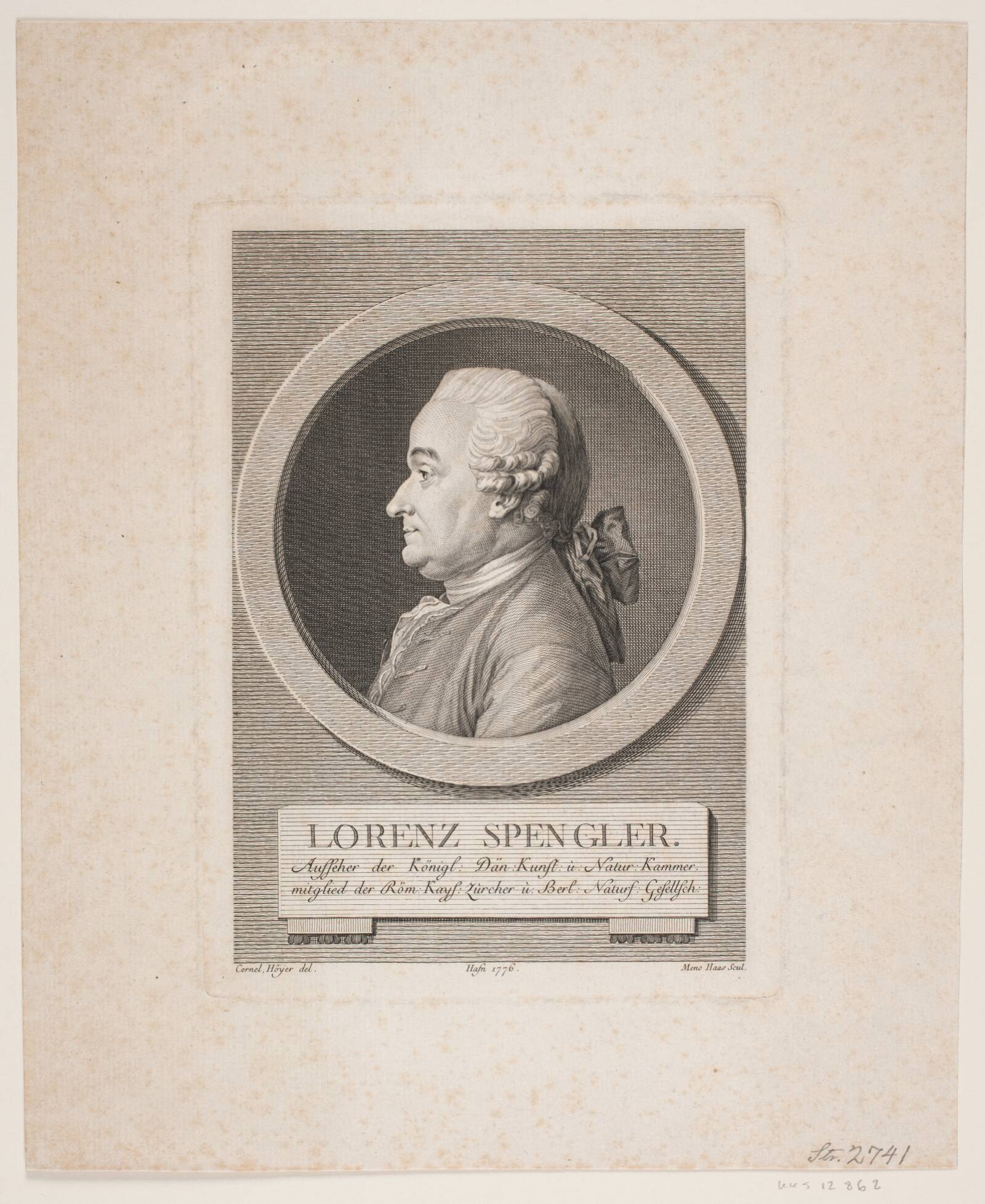 Lorenz Spengler, Meno Haas, 1776