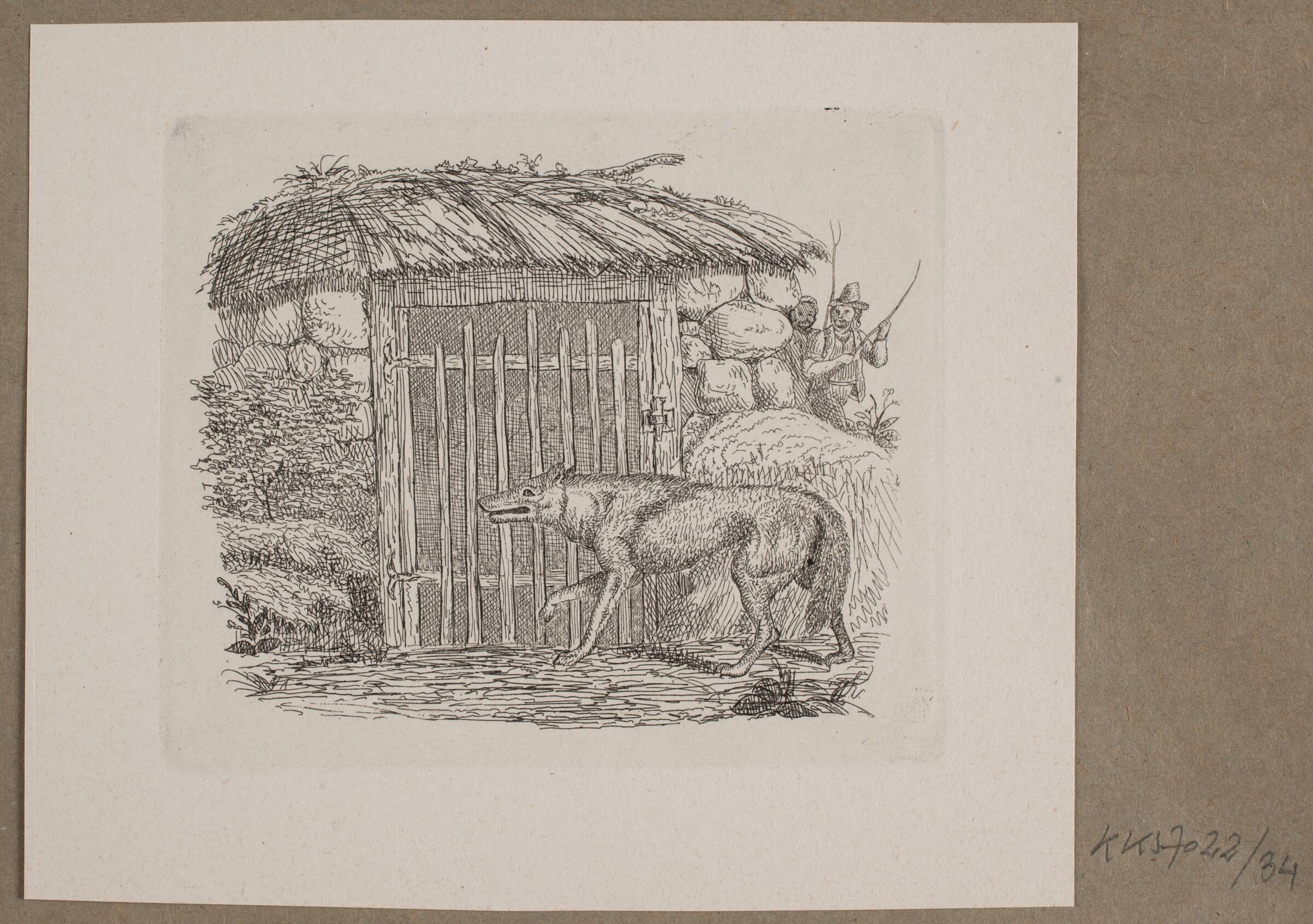Illustration til O. Specter, "Fabler for Børn", Vilhelm Kyhn, 1838