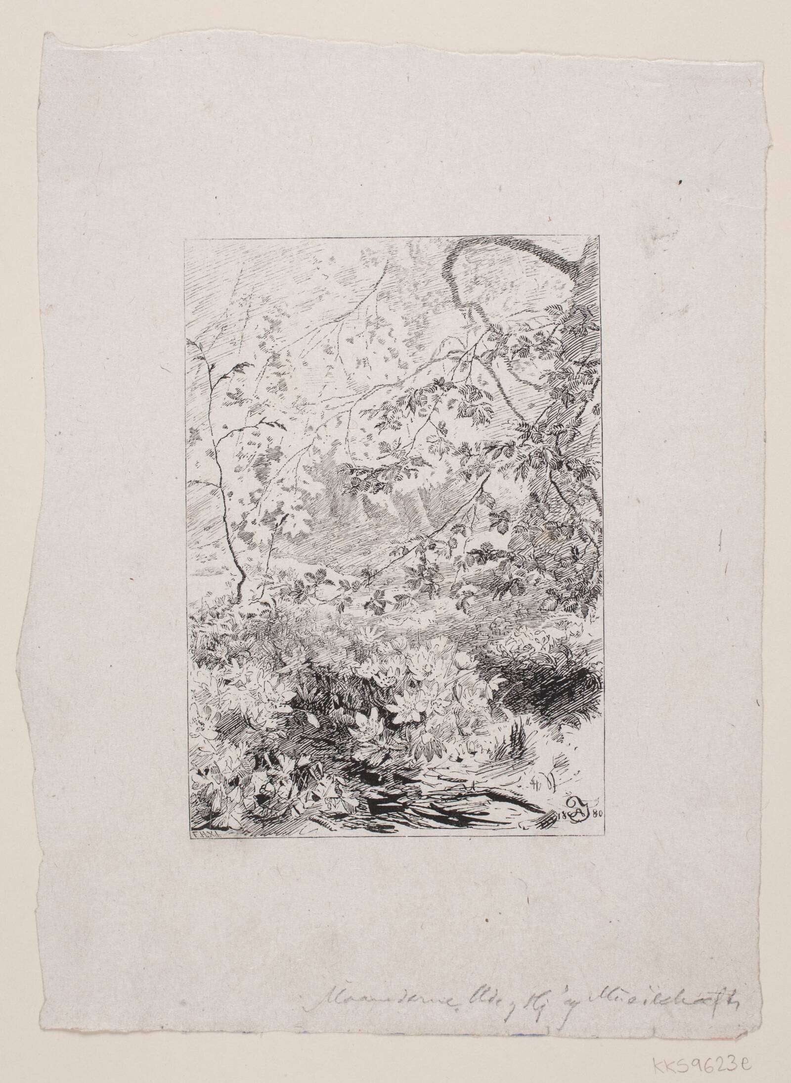 Illustration til Holger Drachmann, "Aarstiderne". Maj, Ubekendt, 1870-1879