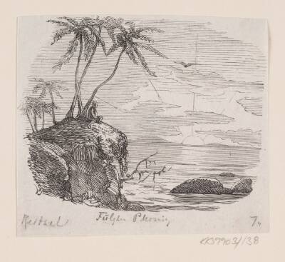 Illustration til "Fugl Phønix" i H.C. Andersen, "Eventyr og Historier", Bind 2