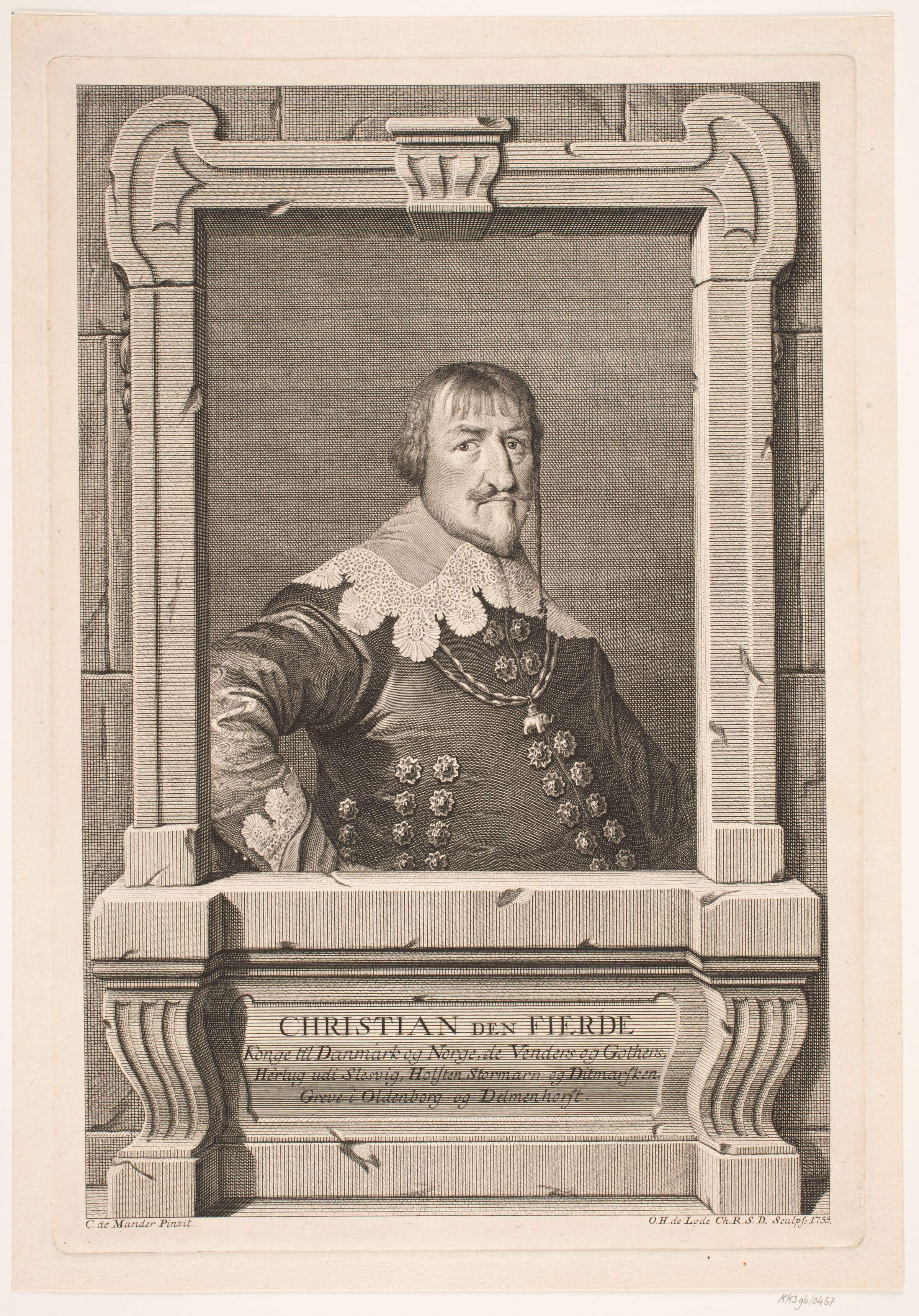 Christian IV, Odvardt Helmoldt de Lode, 1755