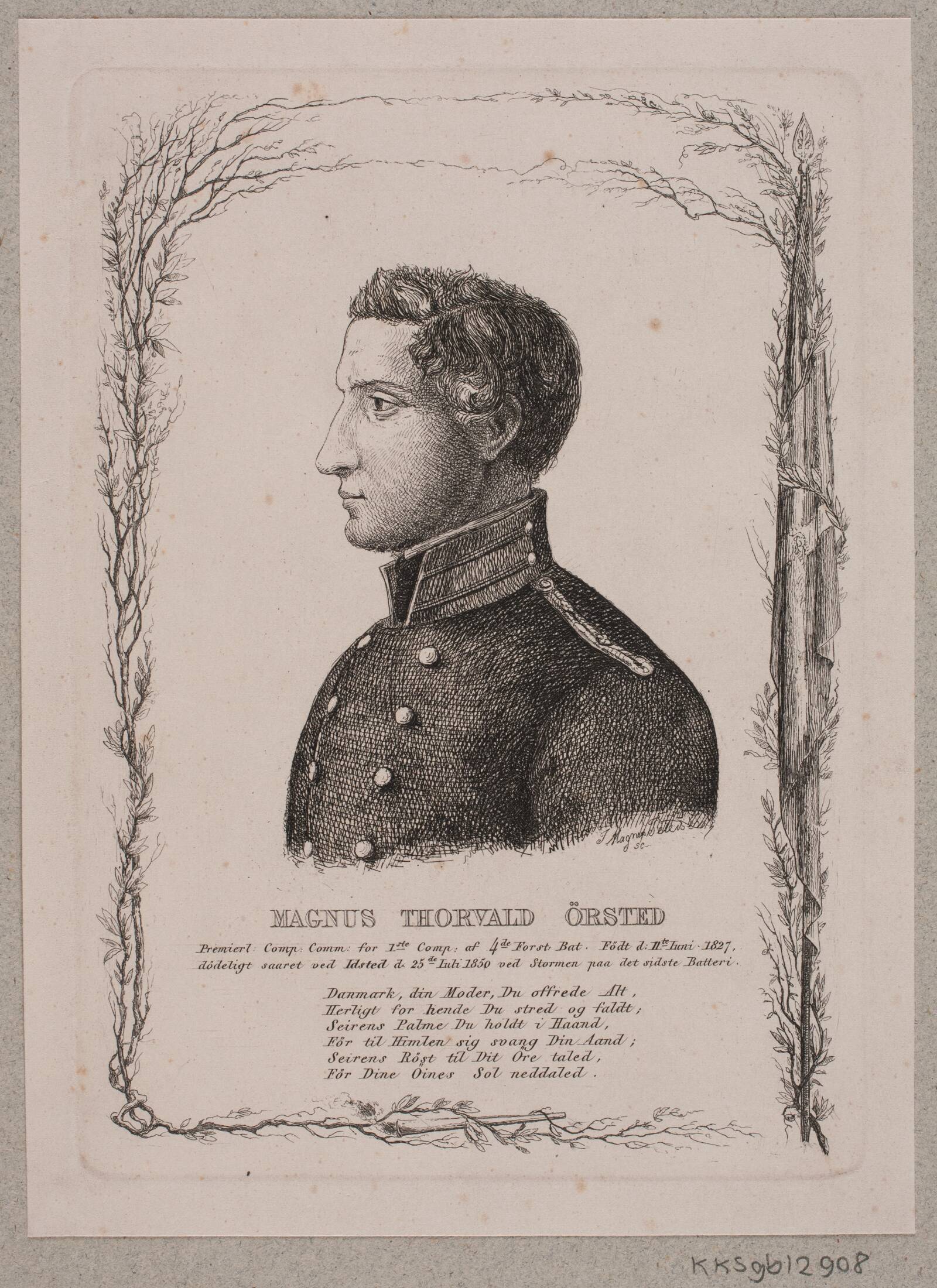 Magnus Thorvald Ørsted, Julius Magnus-Petersen, 1849
