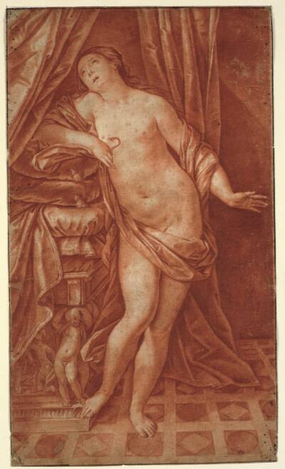 Cleopatras død. Efter et maleri af Guido Reni
