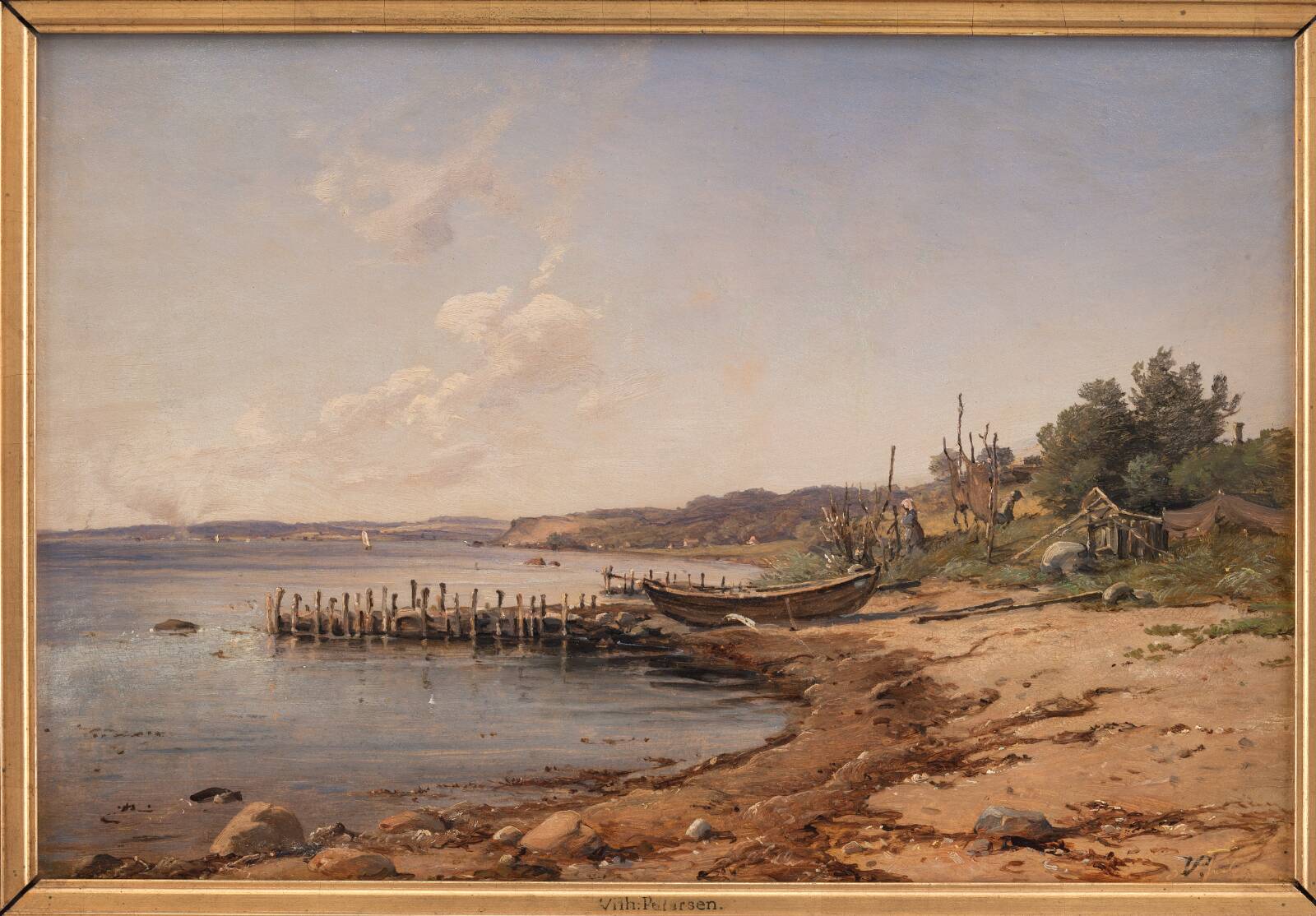Stranden ved Espergærde, Vilhelm Petersen, 1873-1876