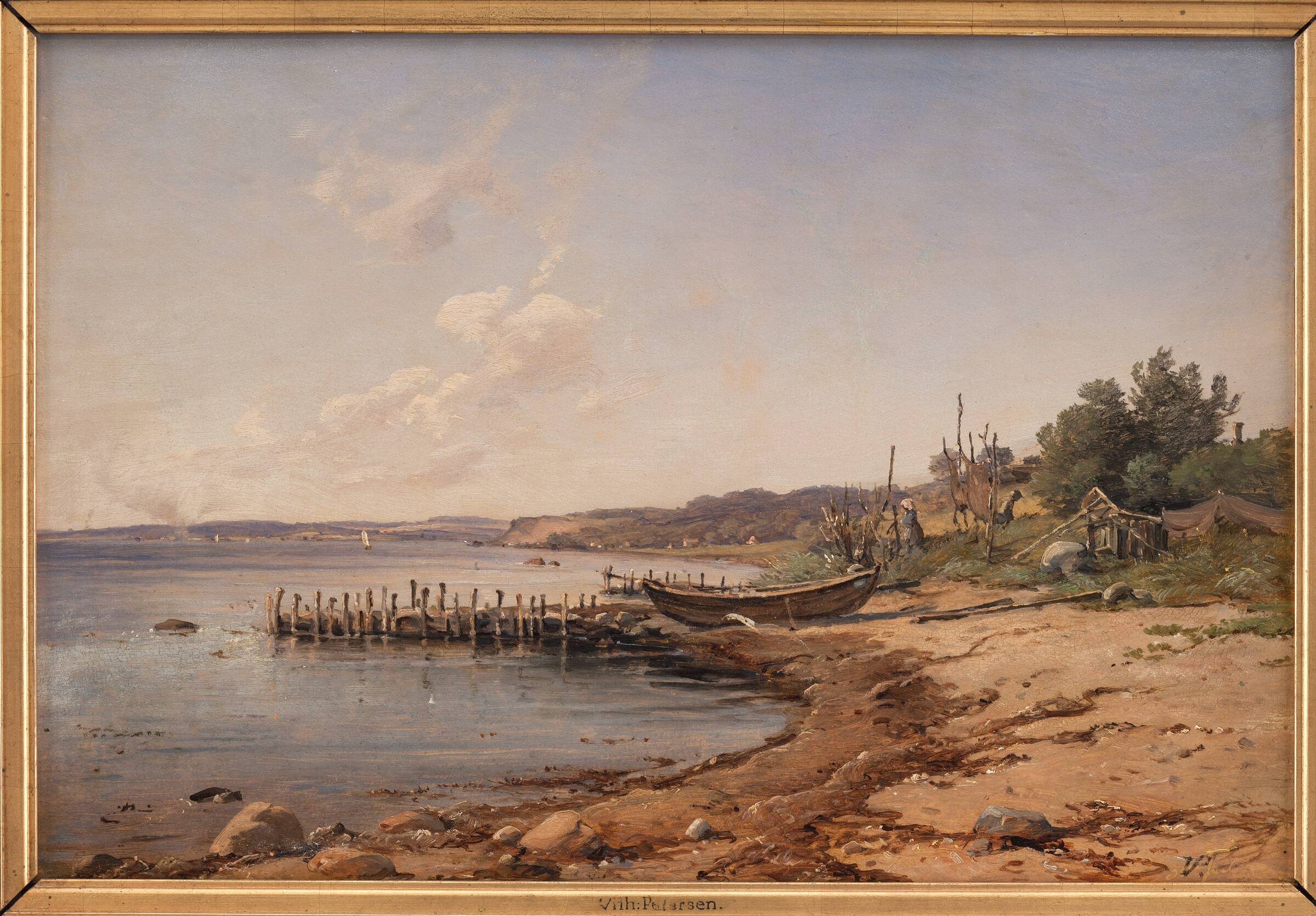 Stranden ved Espergærde, Vilhelm Petersen, 1873-1876