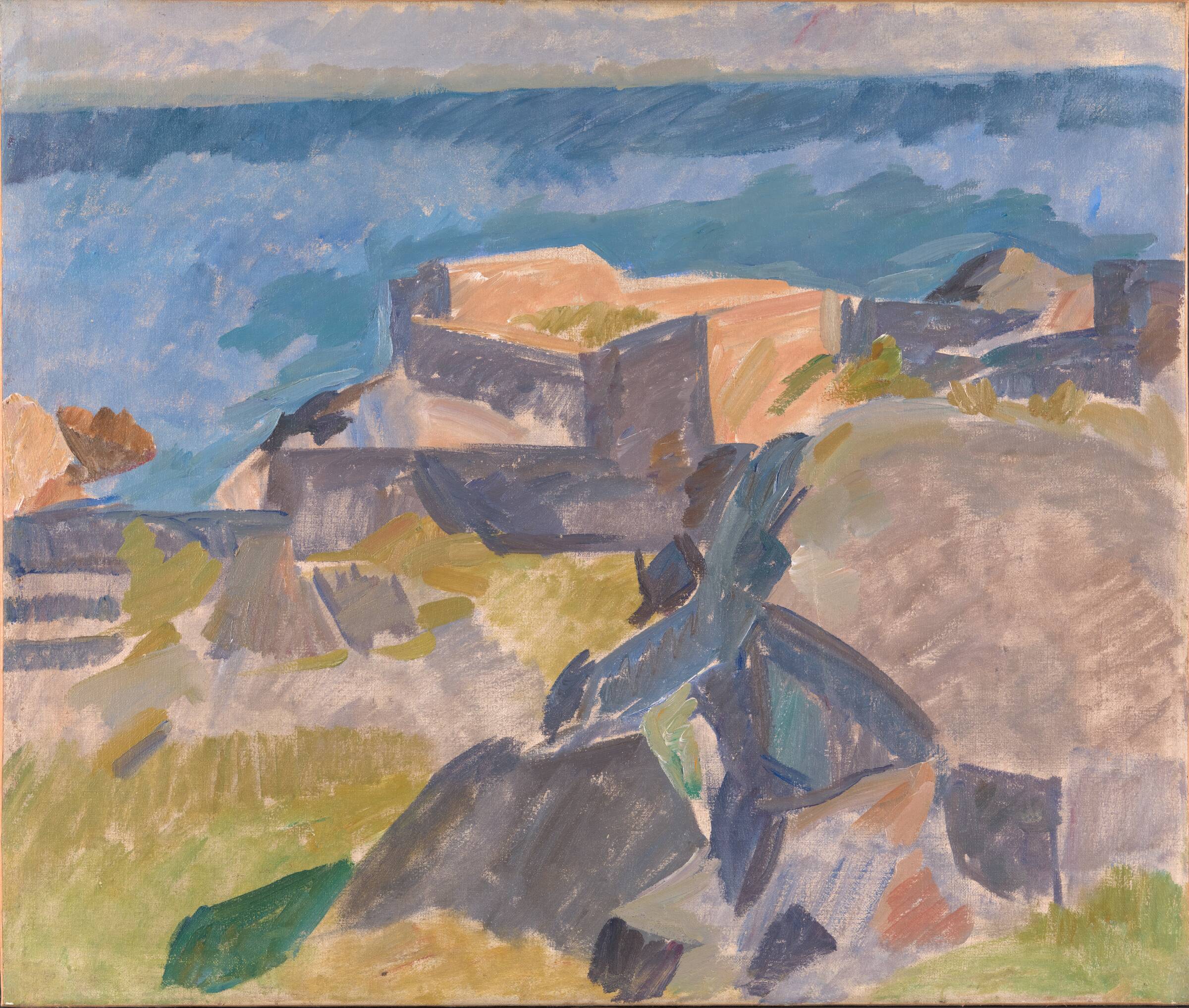 Motiv fra Christiansø, Edvard Weie, 1914