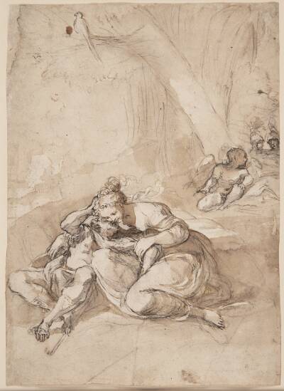 Rinaldo og Amida i tryllehaven (scene fra Torquato Tassos Gerusalemme Liberata)
