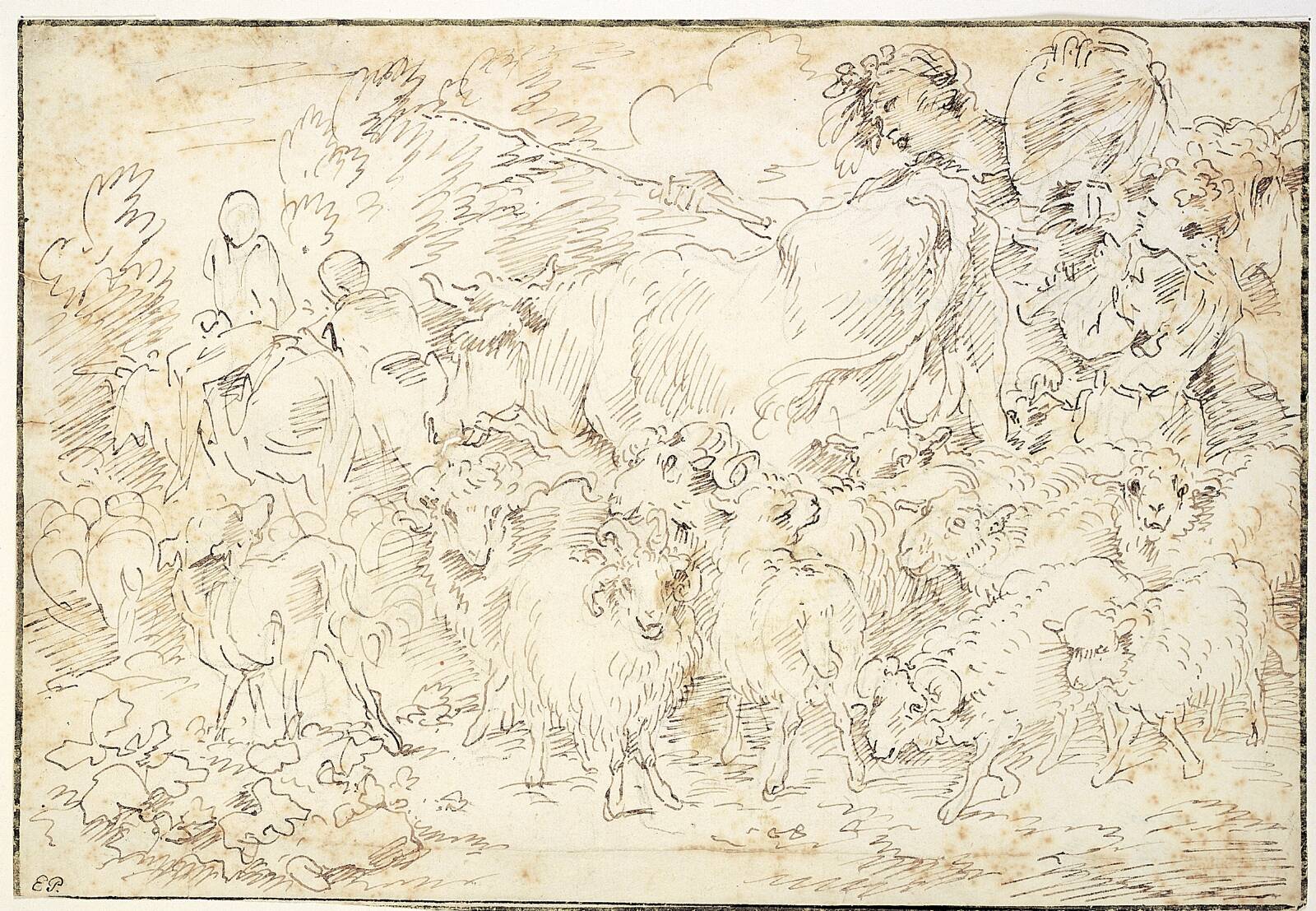 Hyrder med deres flok, Ubekendt, 1700-1750